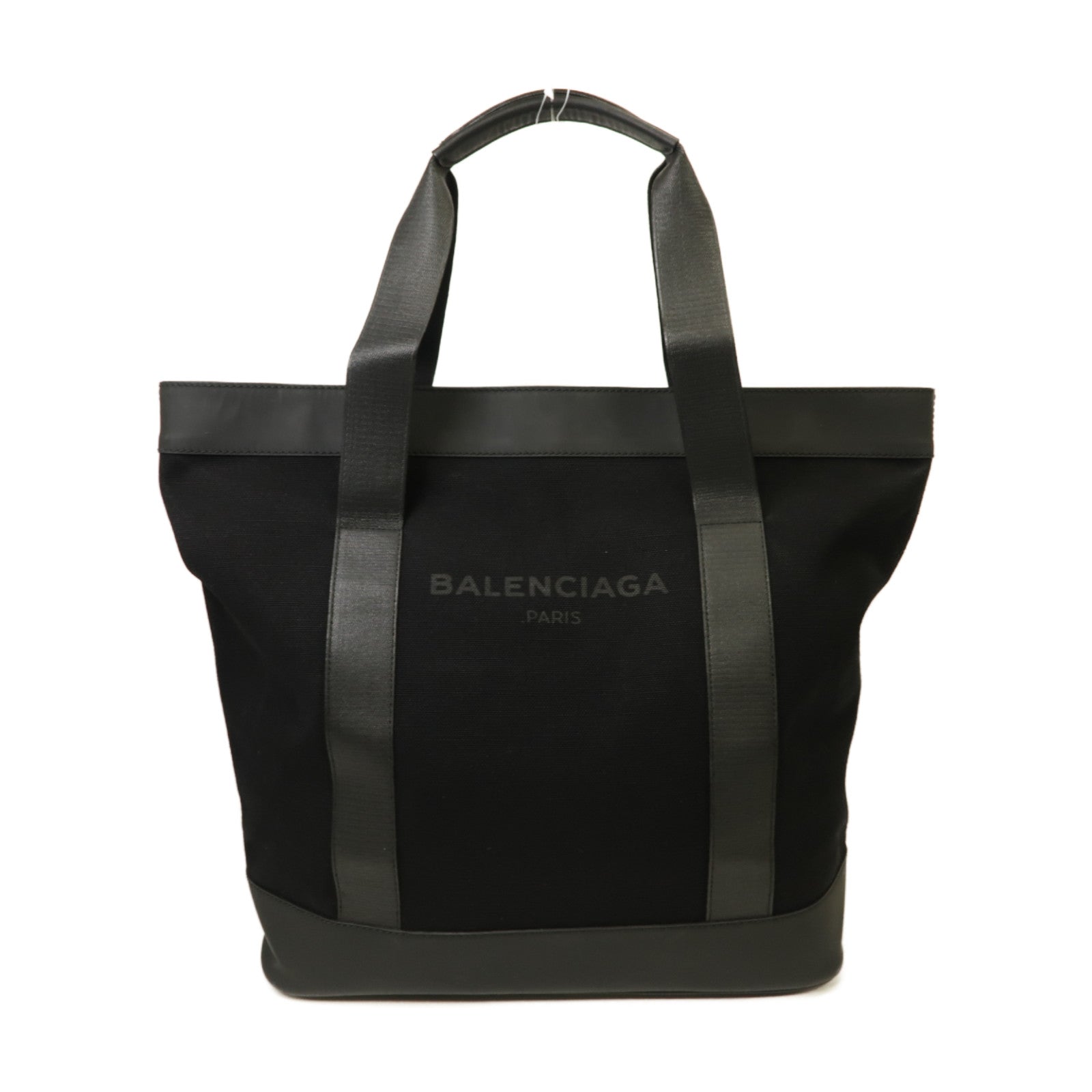 BALENCIAGA 【激減優惠】帆布Tote Bag銀扣手挽袋黒色
