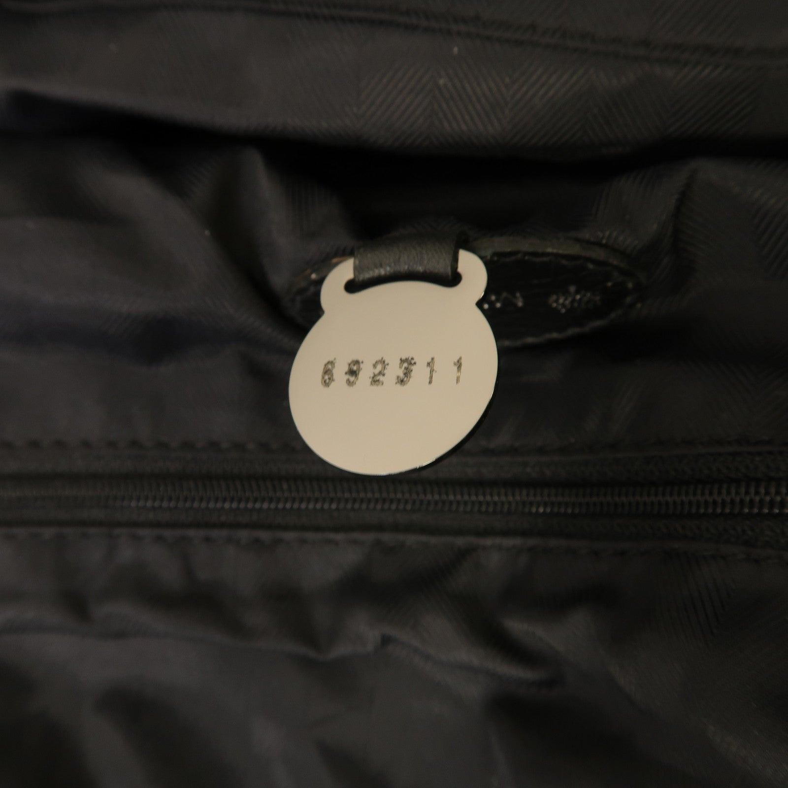 MULBERRY 牛皮皮革2 Way Bag銀扣手挽肩背兩用袋黑色