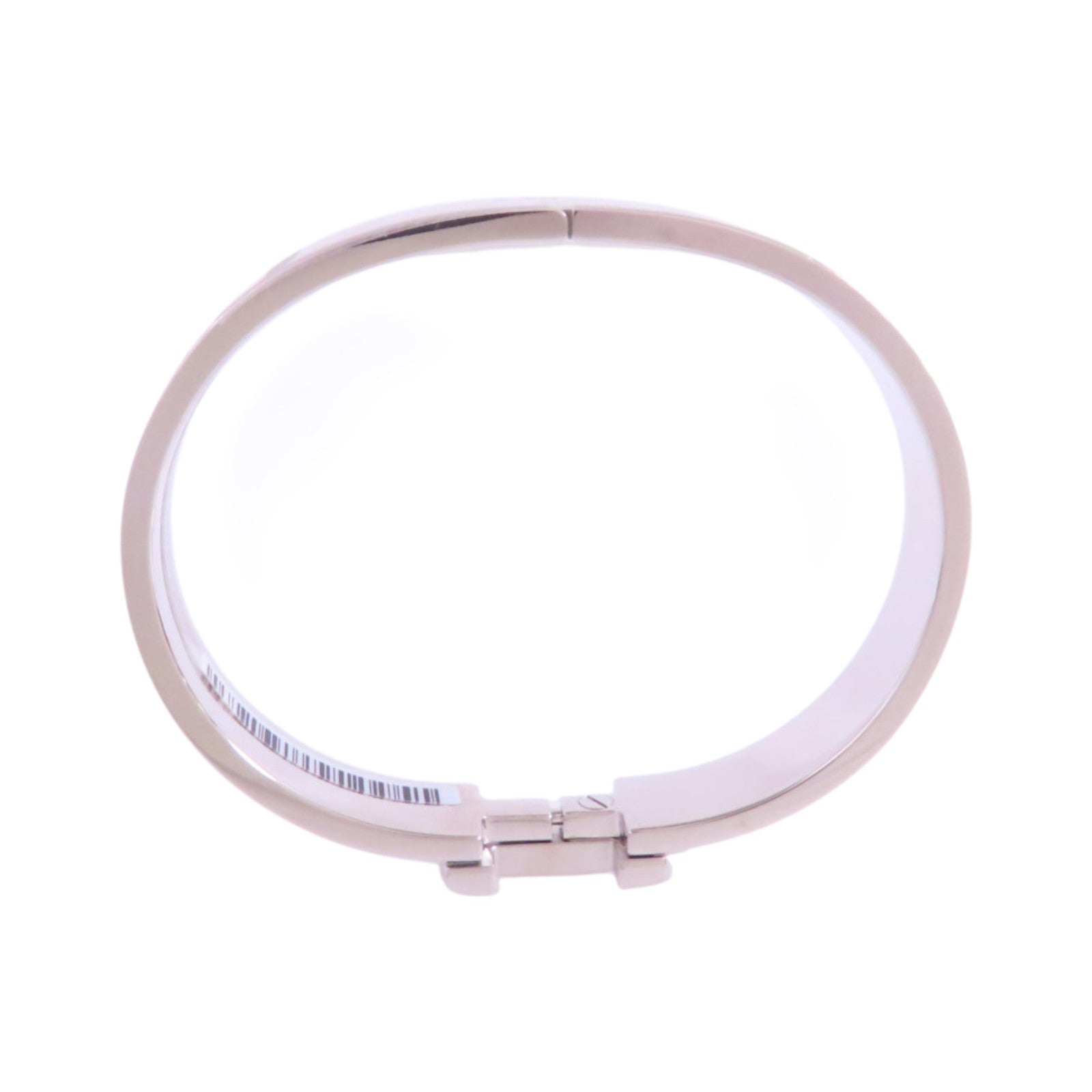 HERMES 金屬/琺瑯Clic H Bracelet銀扣手鐲