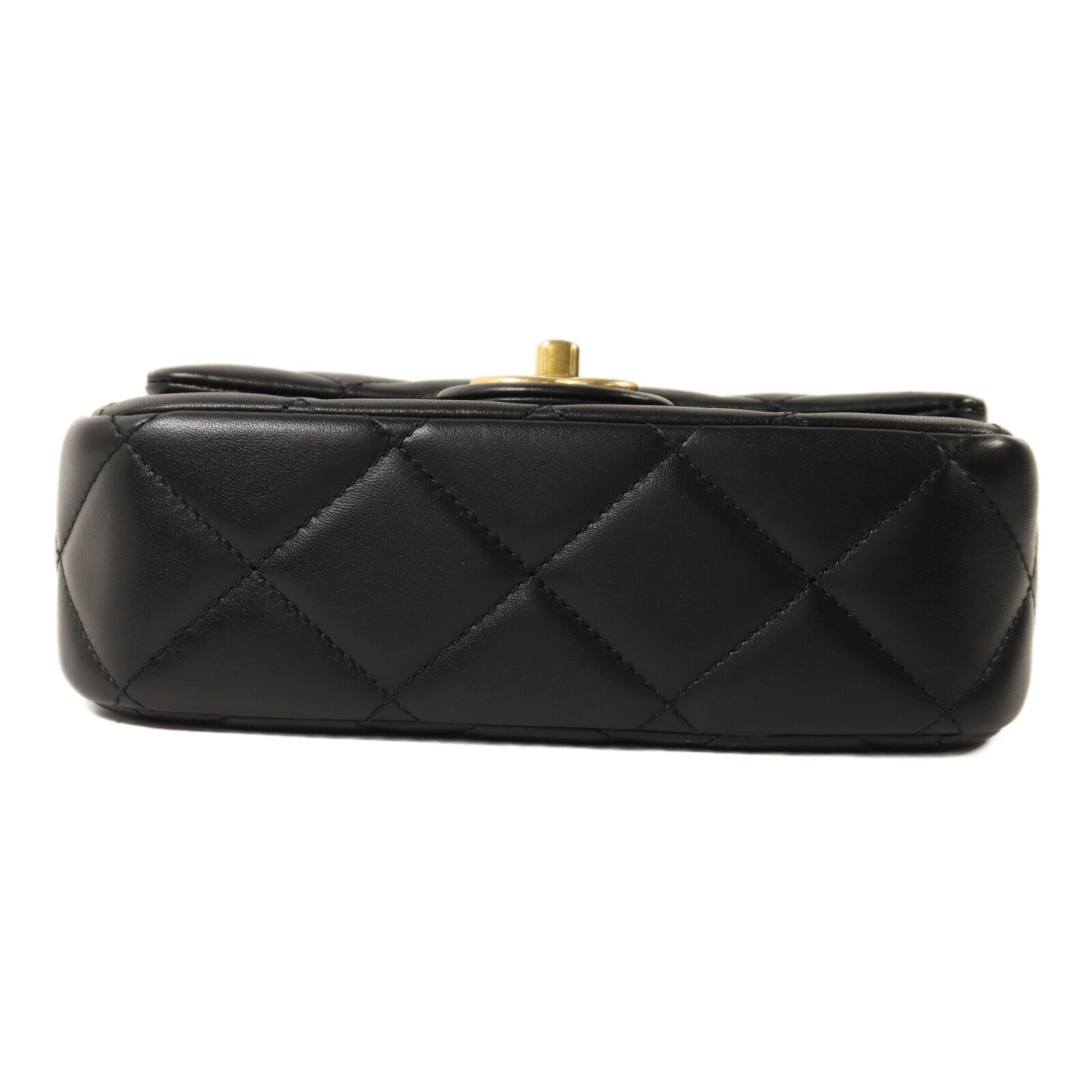 CHANEL 羊皮皮革Chain Shoulder金扣鏈帶肩背袋