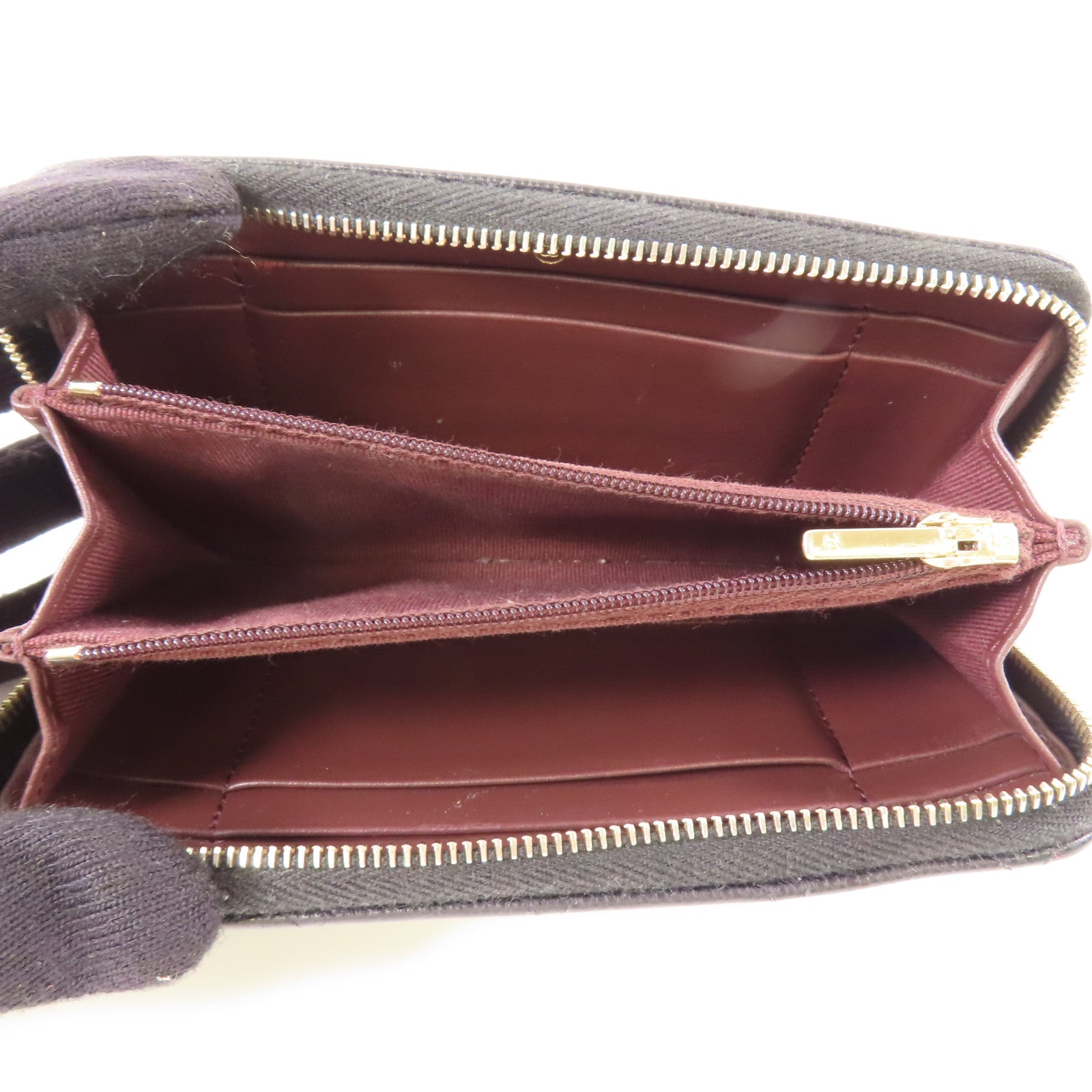 CHANEL 牛皮皮革Zipper Long Wallet金扣長錢包