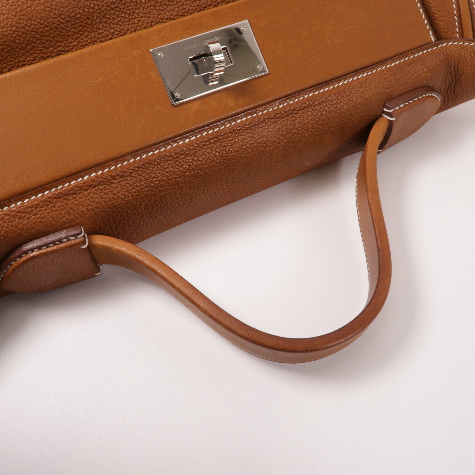HERMES Barenia皮革24/24 35CM手挽袋Gold
