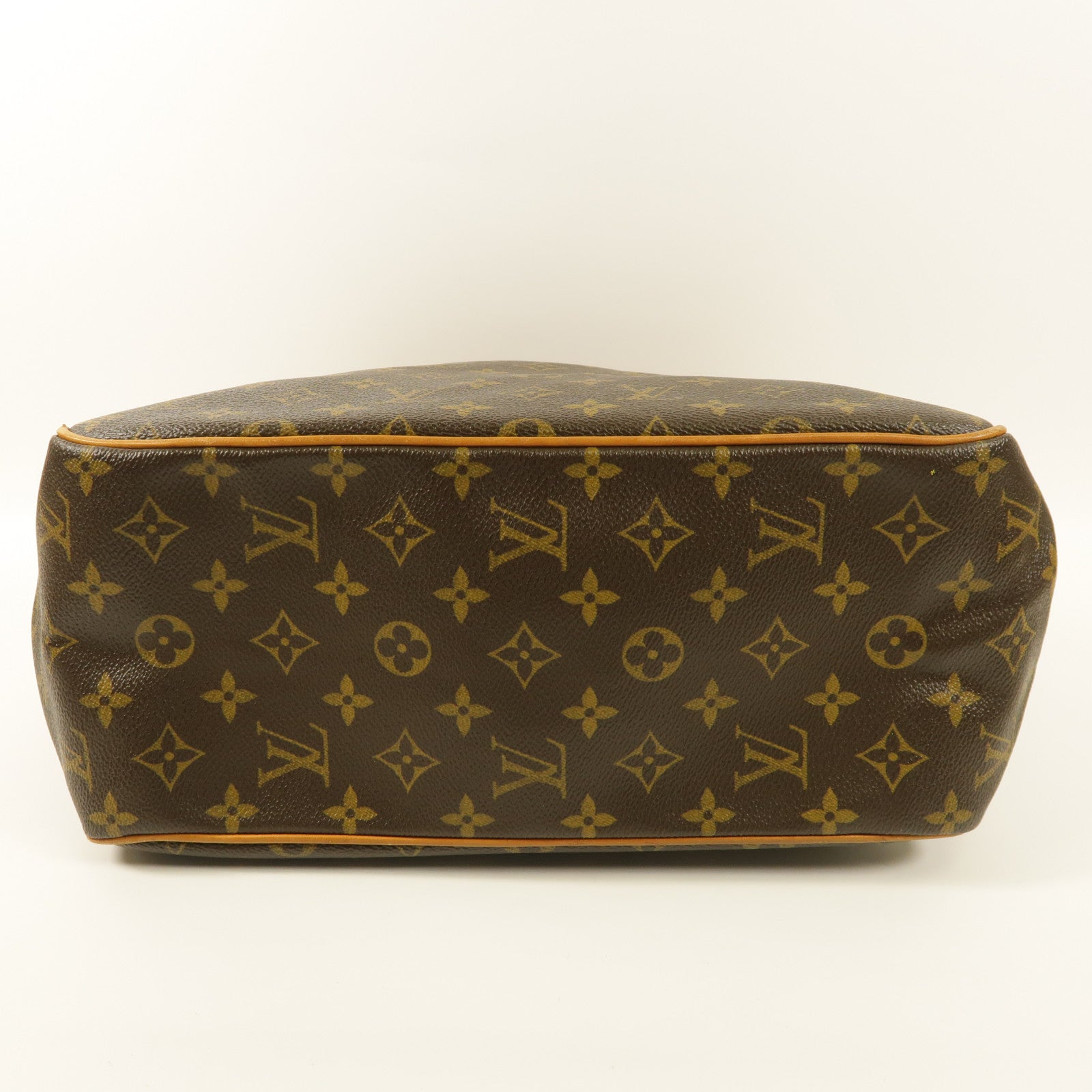 LOUIS VUITTON Monogram Batignolles金扣肩背袋棕色