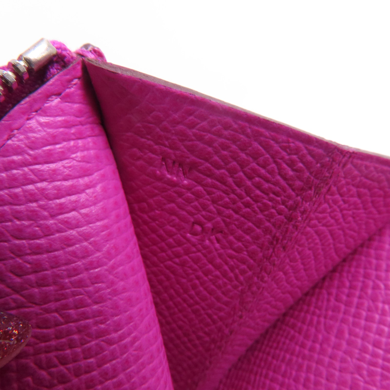 HERMES Epsom皮革Constance Wallet銀扣Magnolia