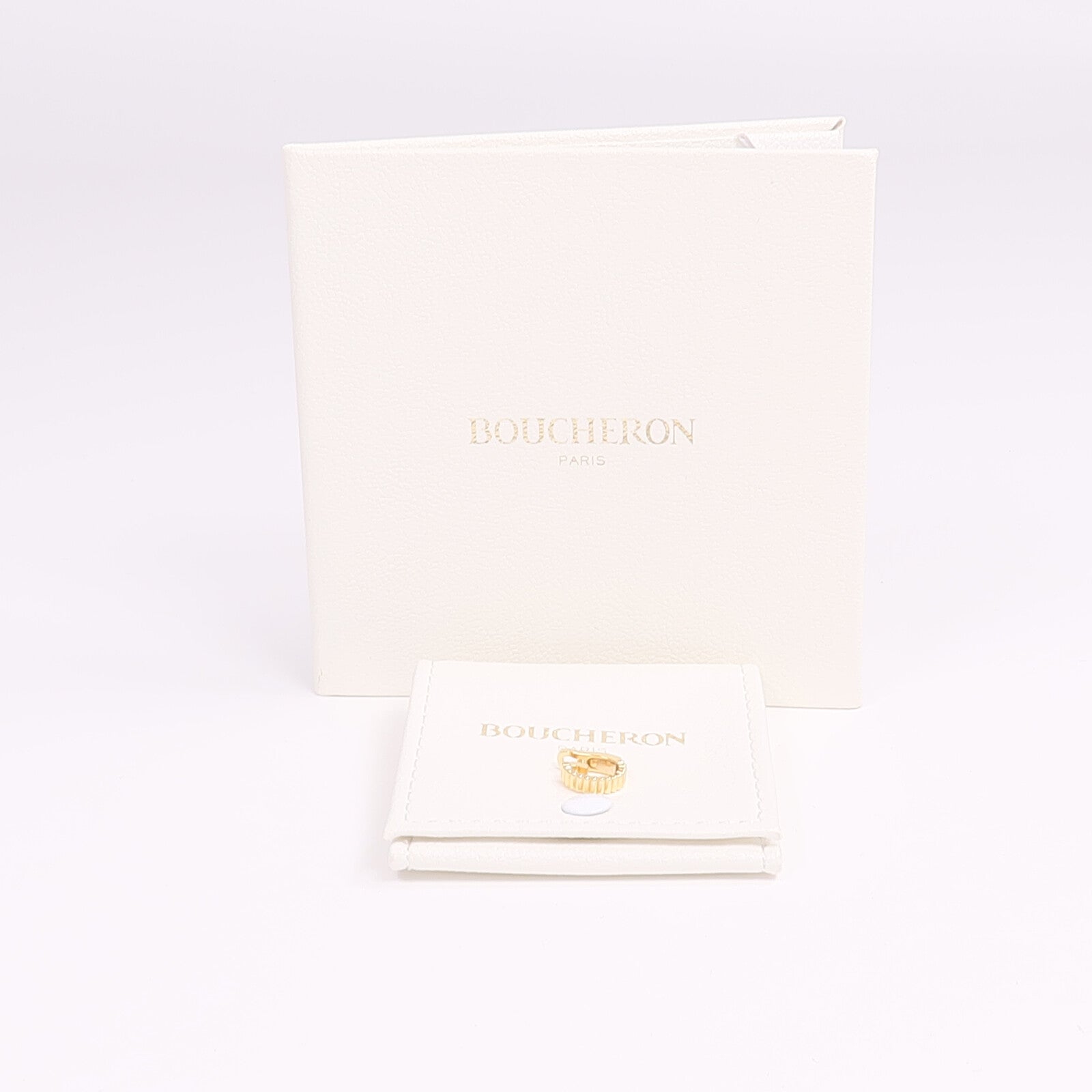 Boucheron 【激減優惠】18K黃金Quatre Grosgrain Single Clip Earring耳環