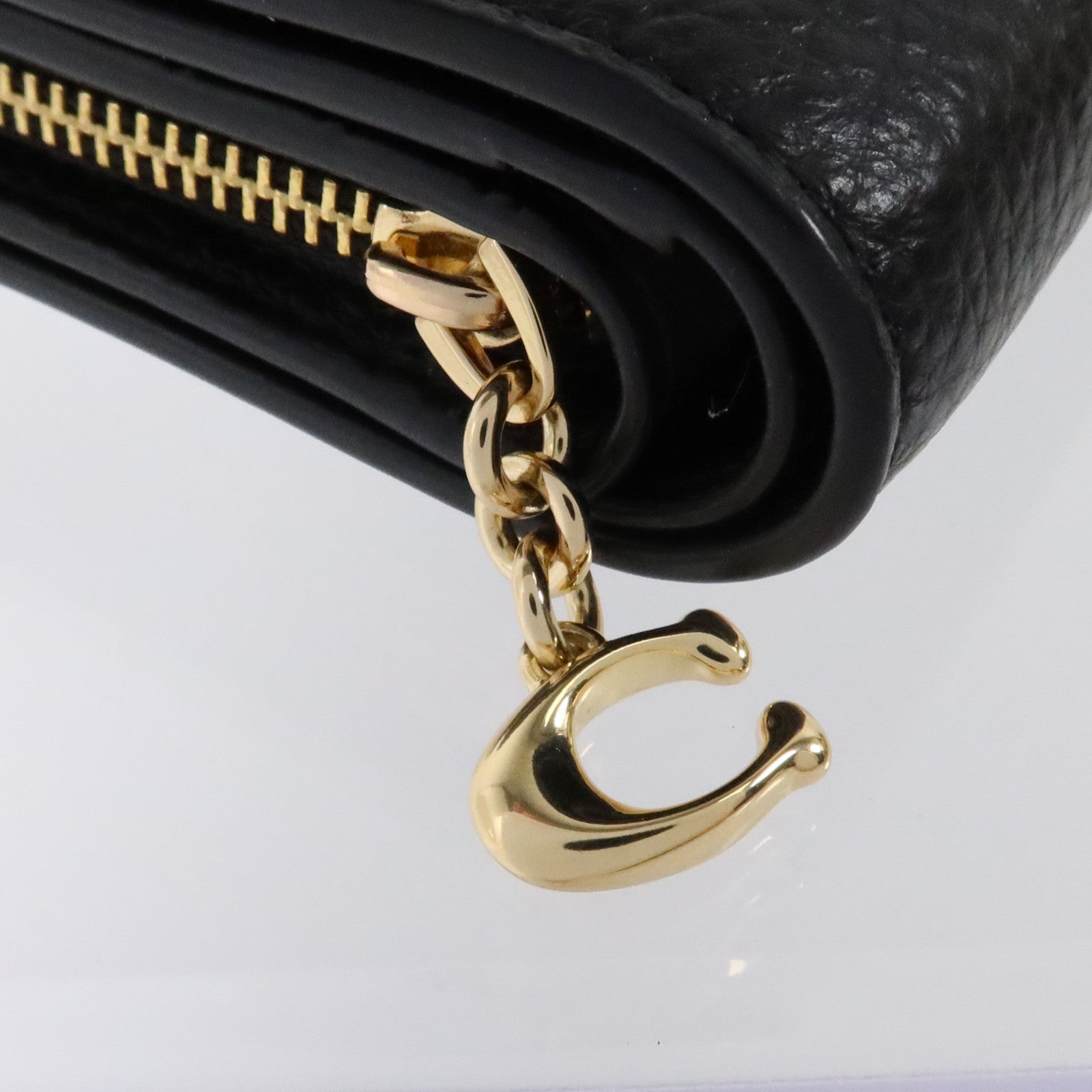 COACH 牛皮皮革Wallet金扣錢包