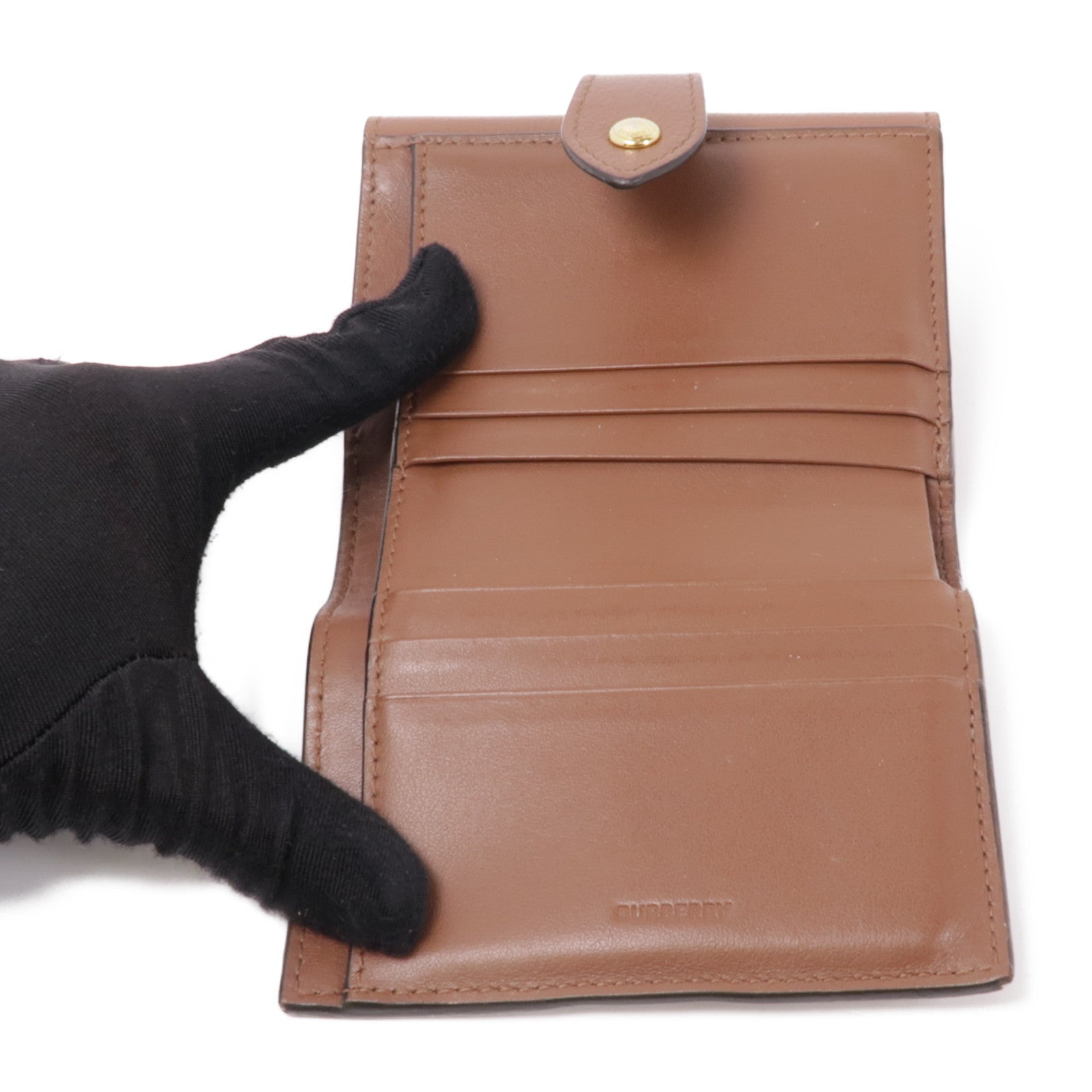 BURBERRY 皮革Wallet金扣錢包