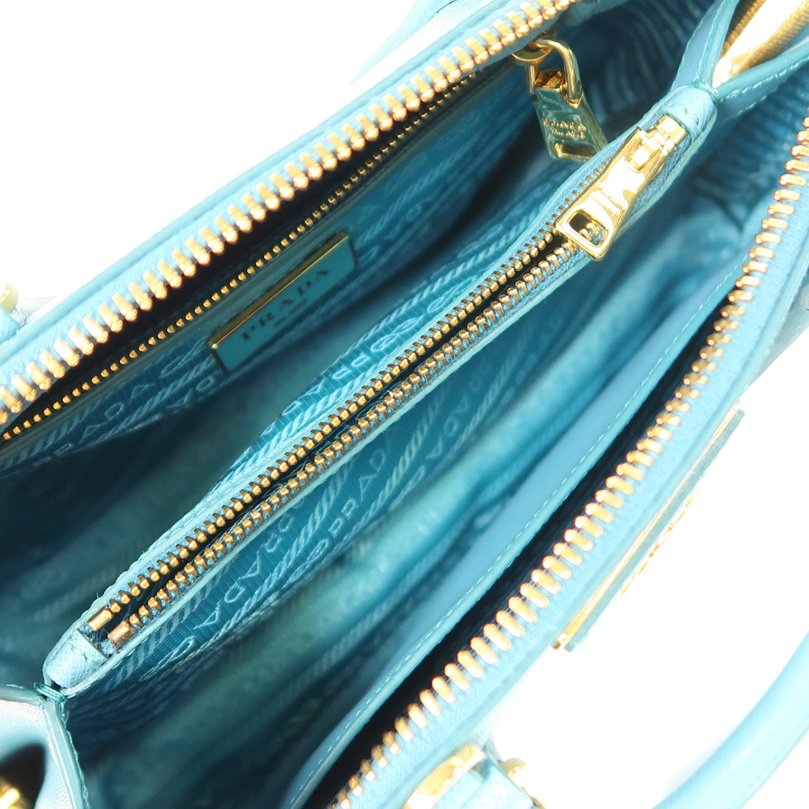 PRADA 牛皮皮革2 Way Shoulder金扣手挽肩背兩用袋