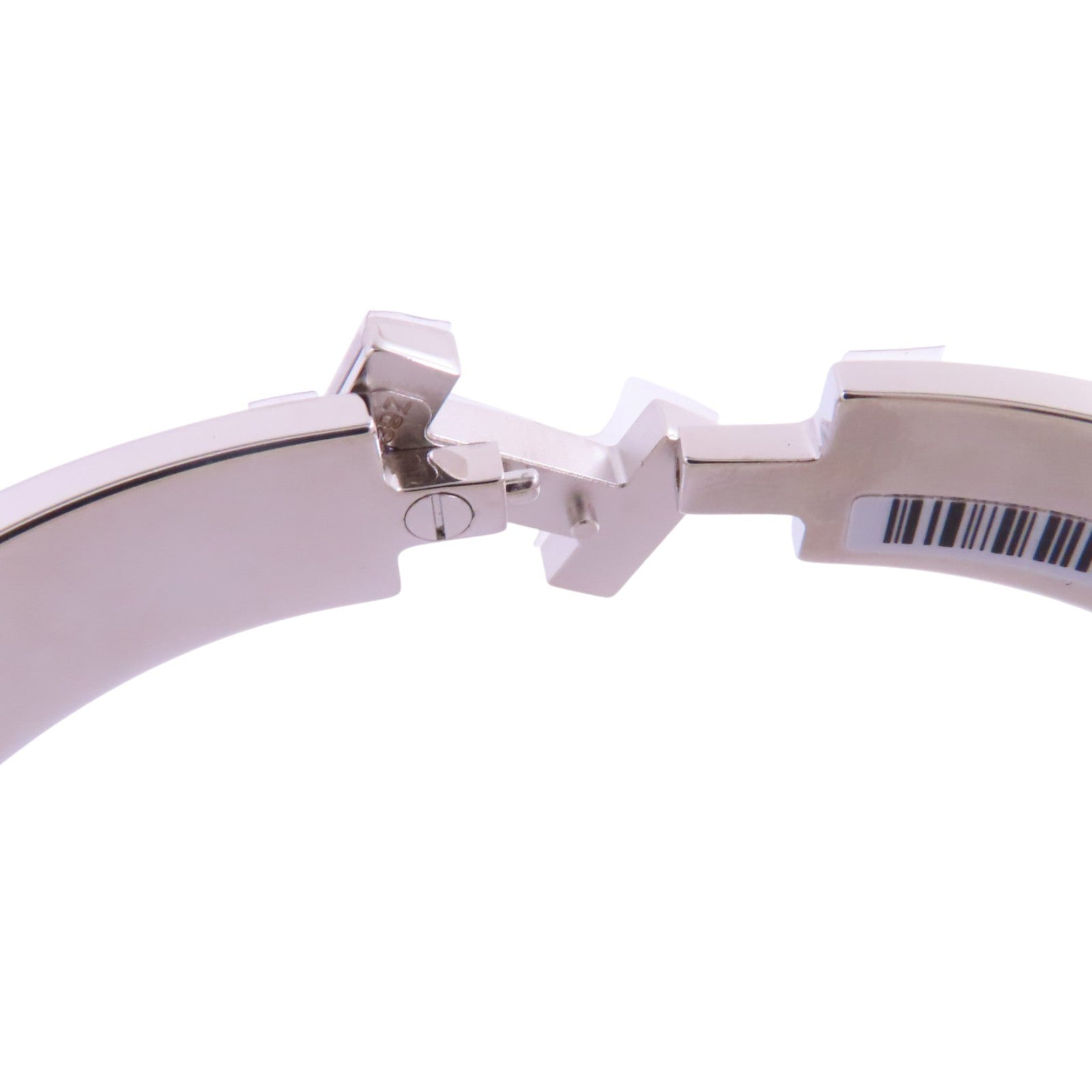 HERMES 金屬/琺瑯Clic H Bracelet銀扣手鐲