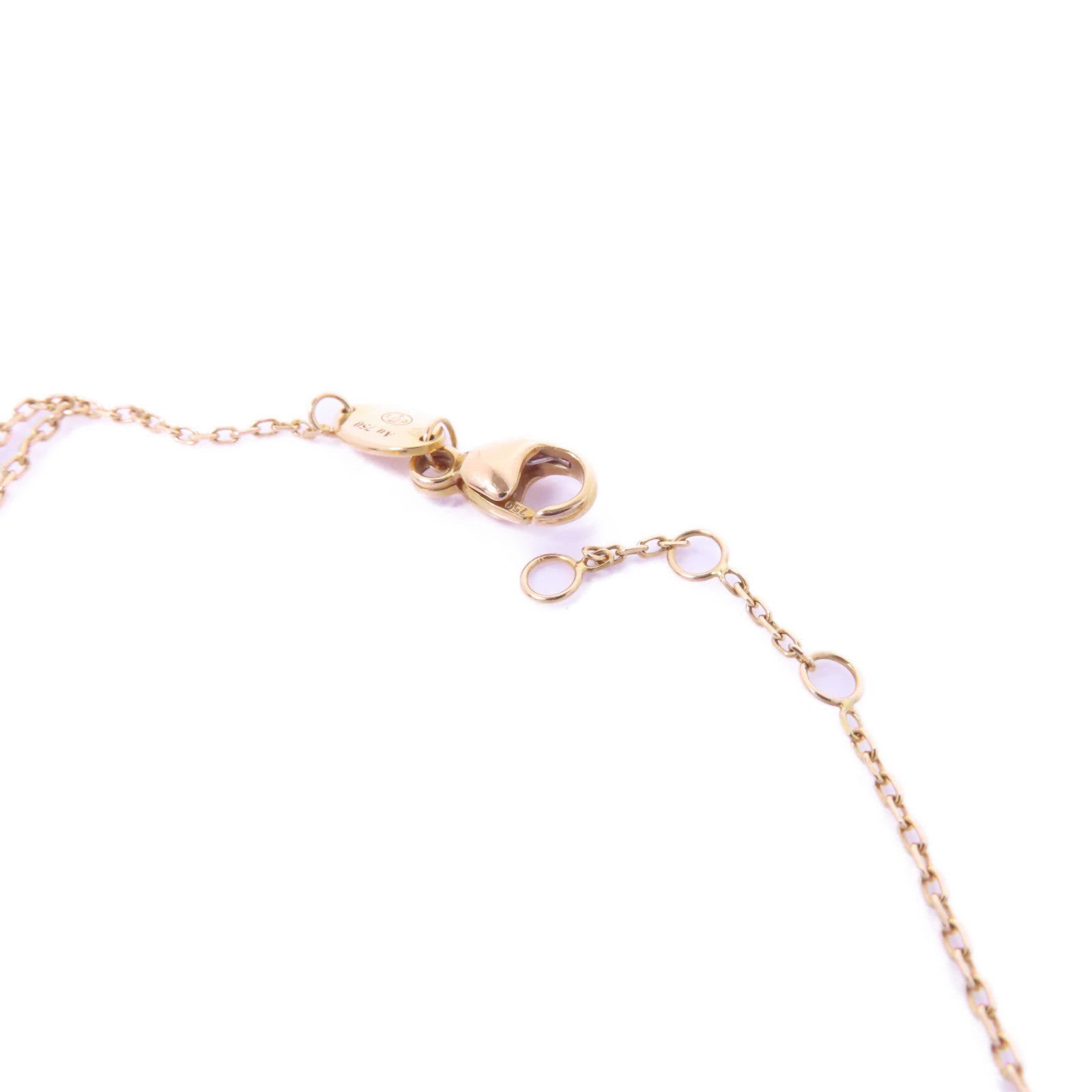 Chaumet 18K玫瑰金Jeux de Liens手鏈白色