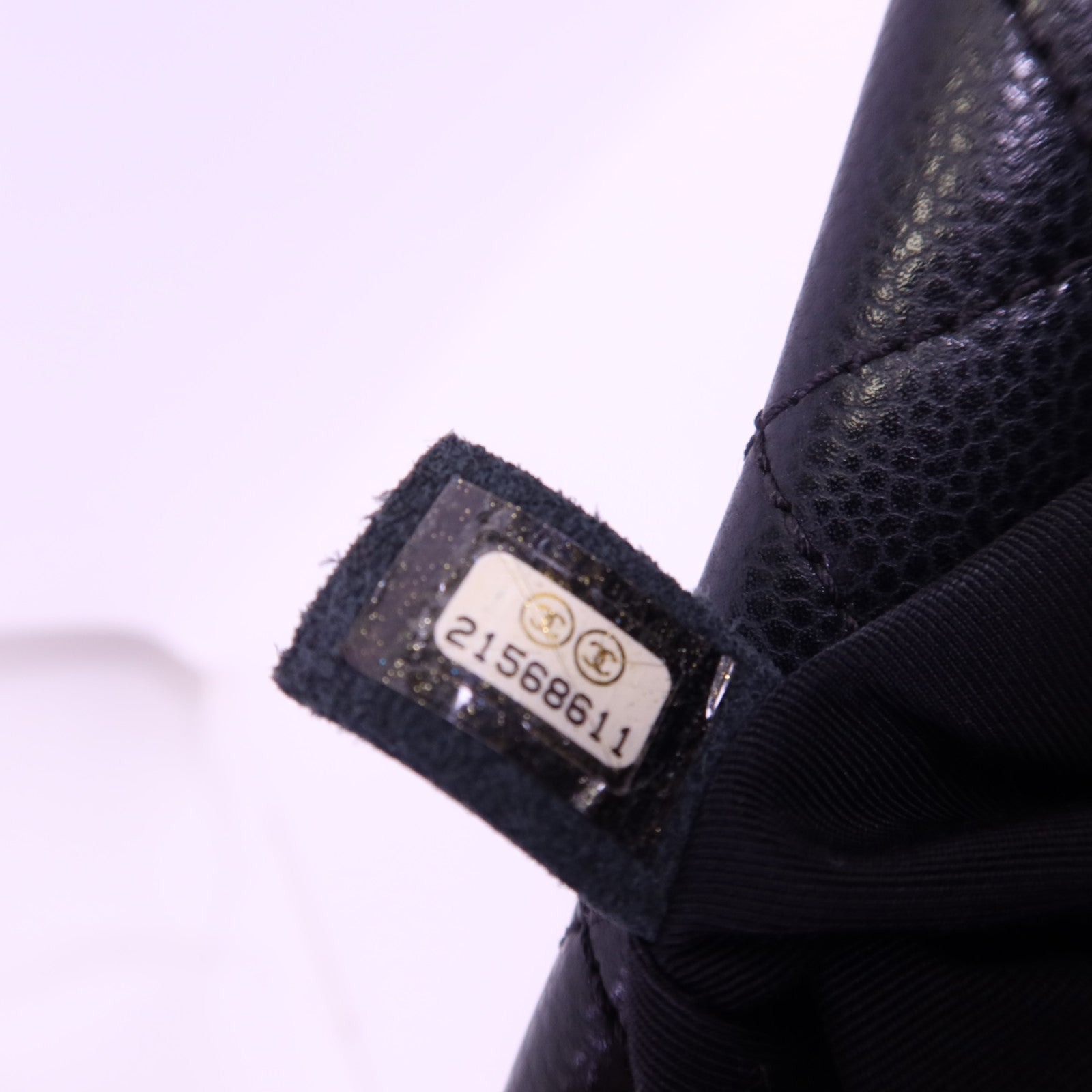 CHANEL 牛皮皮革Tote Bag銀扣鏈帶肩背袋