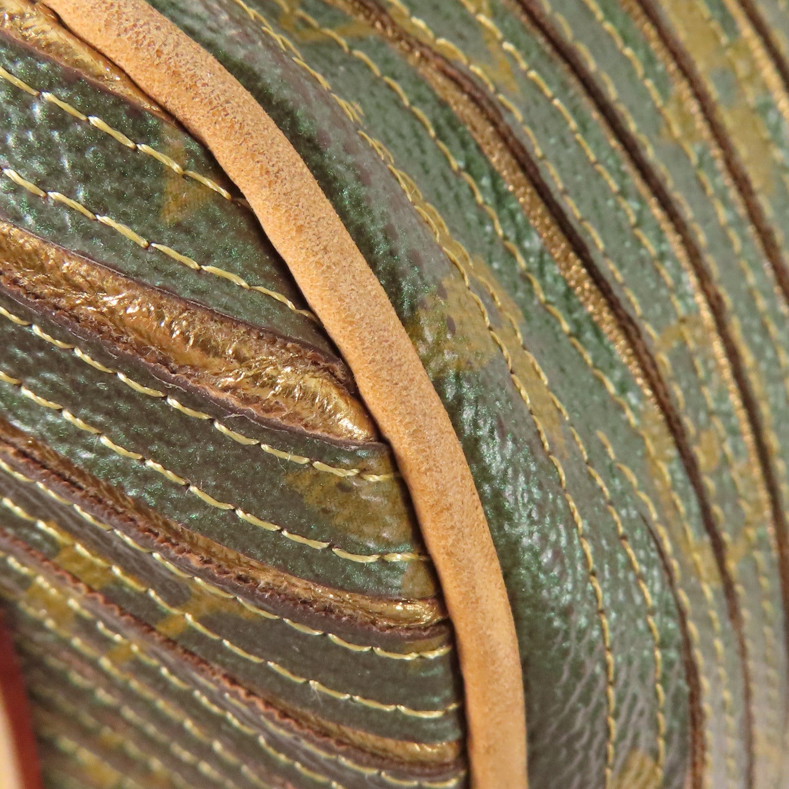 LOUIS VUITTON LV GHW Eden Neo 2 Way Bag M40355 Monogram Eden Green/Gold/Brown