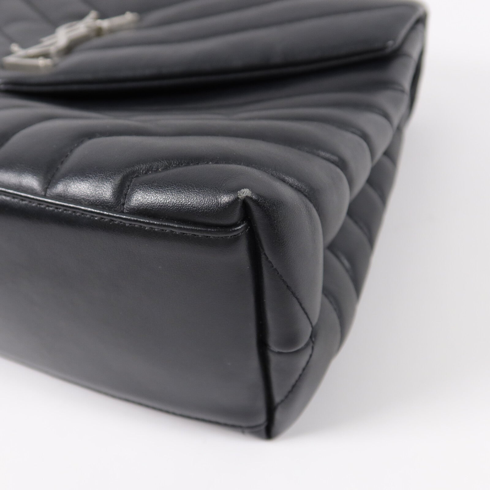 SAINT LAURENT 牛皮皮革Loulou鏈帶肩背袋