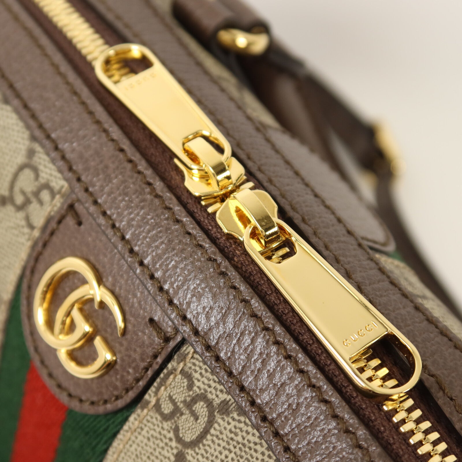 GUCCI 塗層帆布Ophidia GG手挽肩背兩用袋