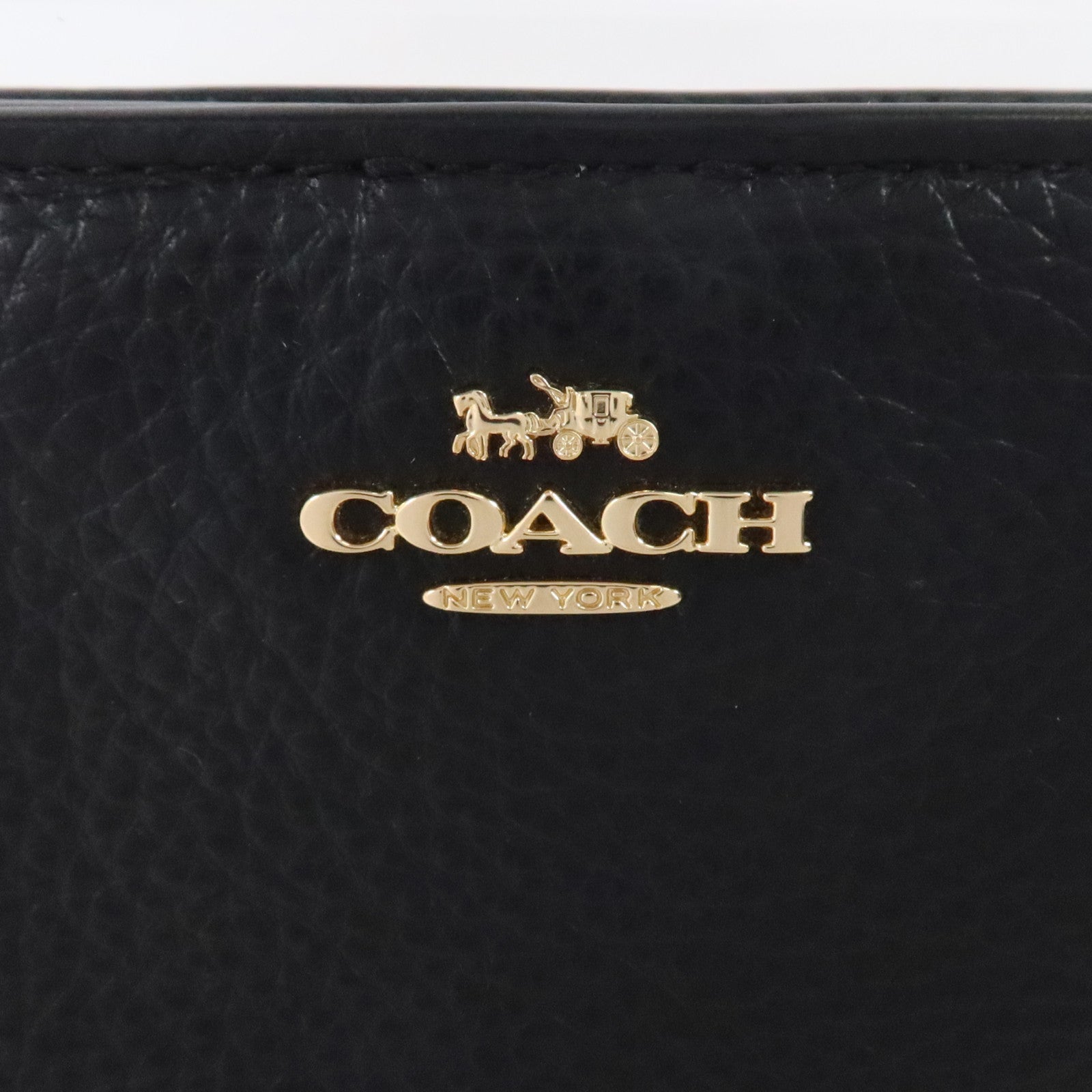 COACH 牛皮皮革Wallet金扣錢包