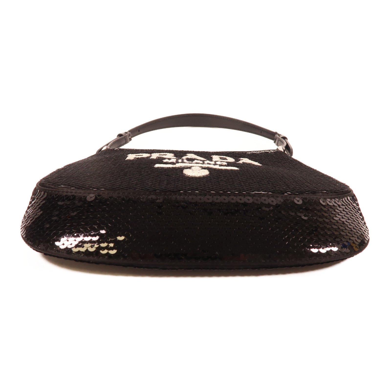 PRADA 珠片Cleo Bag銀扣手挽肩背兩用袋