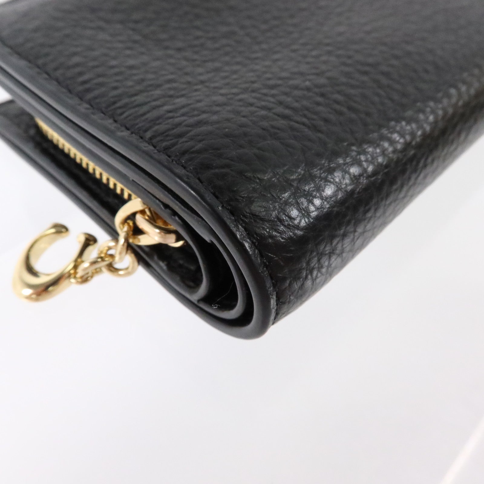 COACH 牛皮皮革Wallet金扣錢包