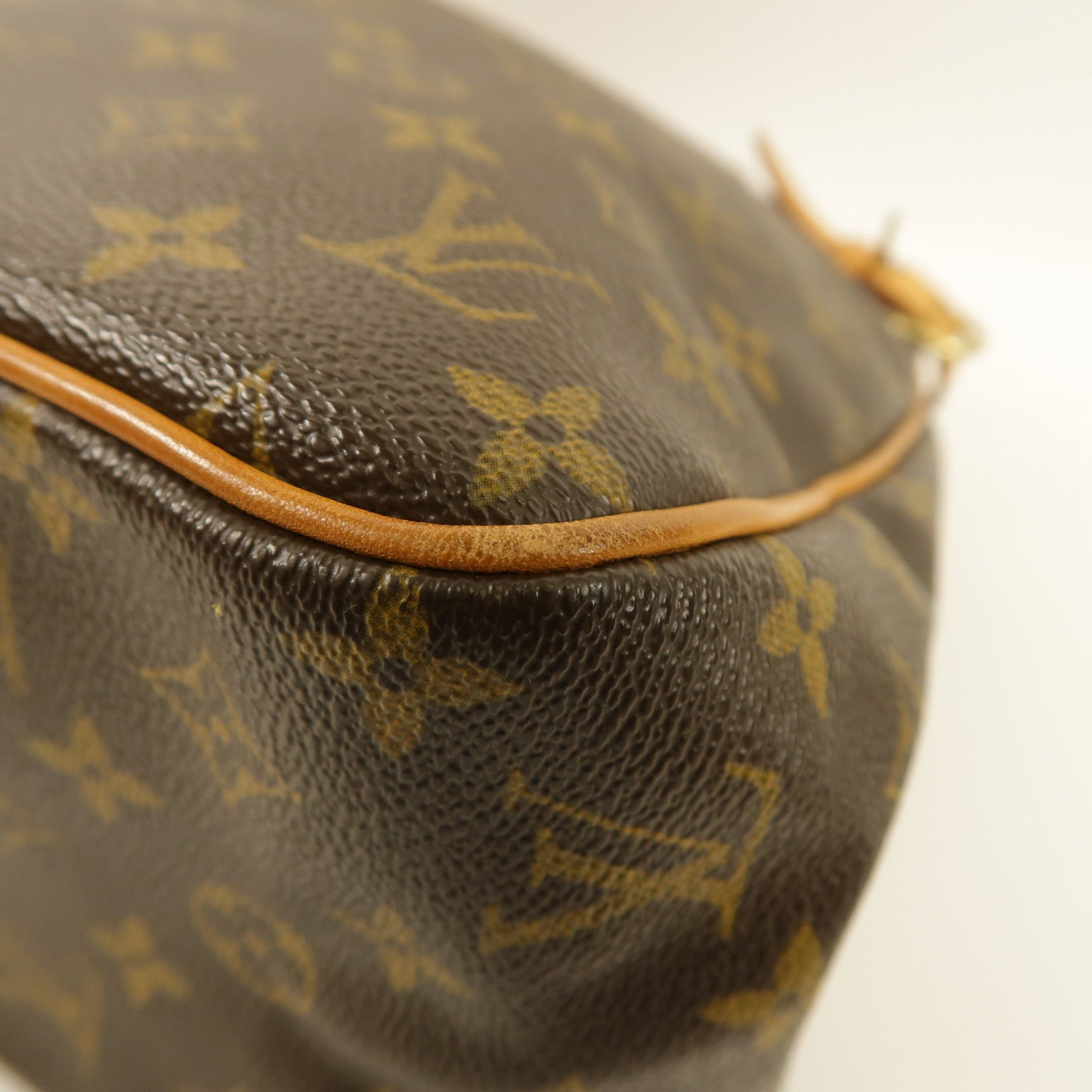 LOUIS VUITTON Monogram Batignolles金扣肩背袋棕色
