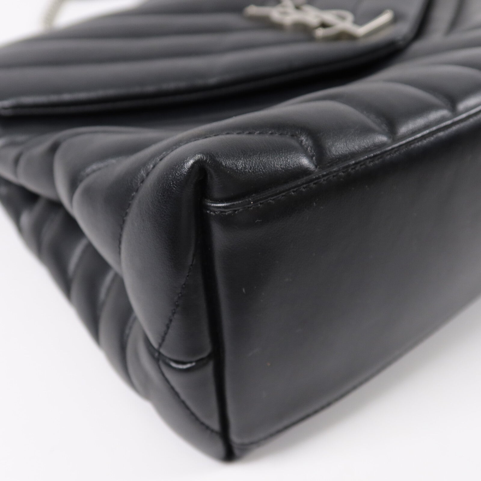 SAINT LAURENT 牛皮皮革Loulou鏈帶肩背袋