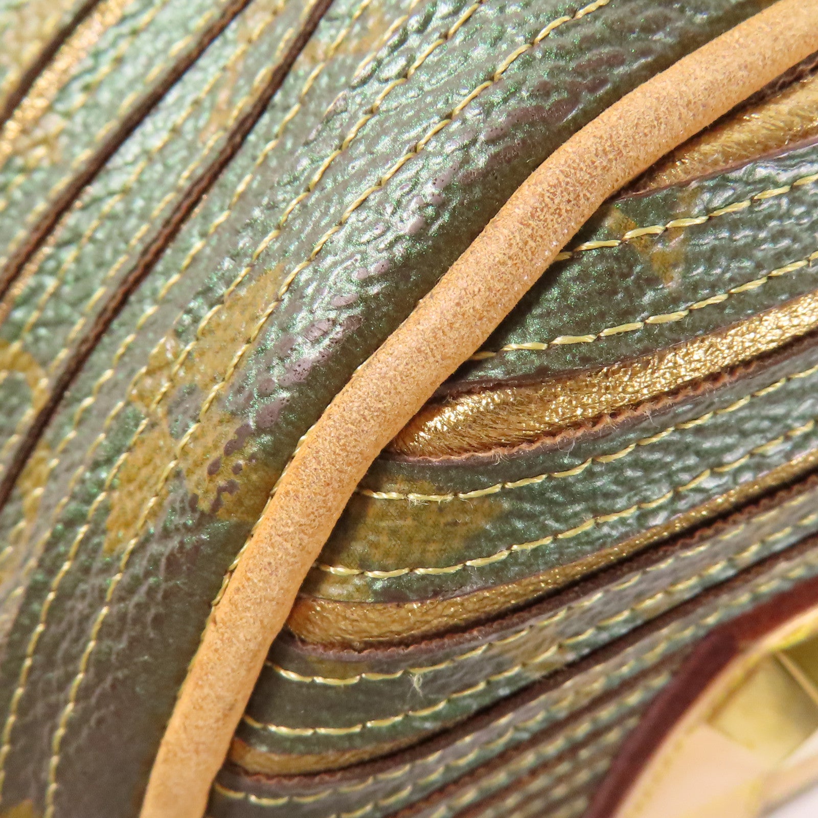 LOUIS VUITTON LV GHW Eden Neo 2 Way Bag M40355 Monogram Eden Green/Gold/Brown