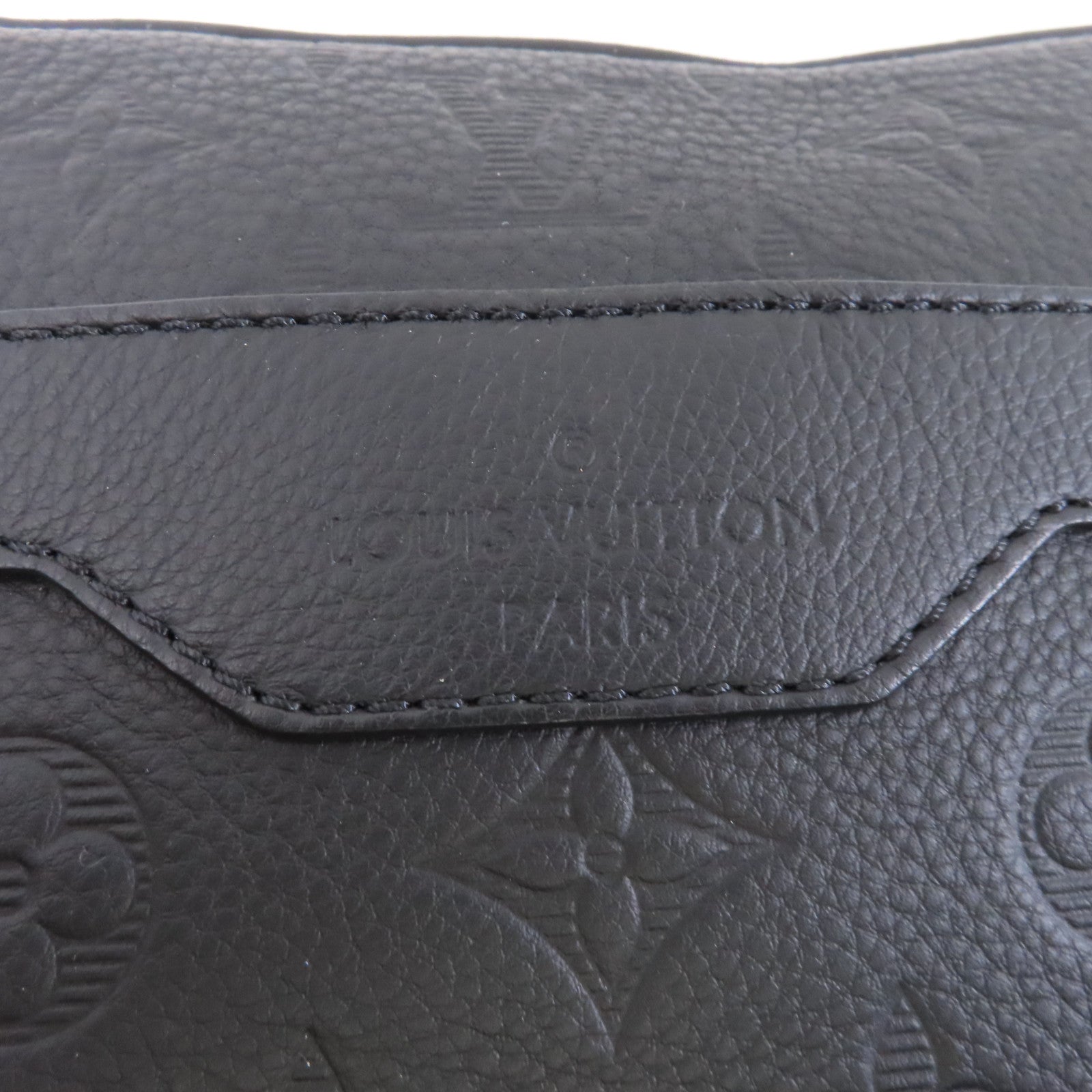 LOUIS VUITTON Monogram Shadow Trio Messenger肩背袋黑色