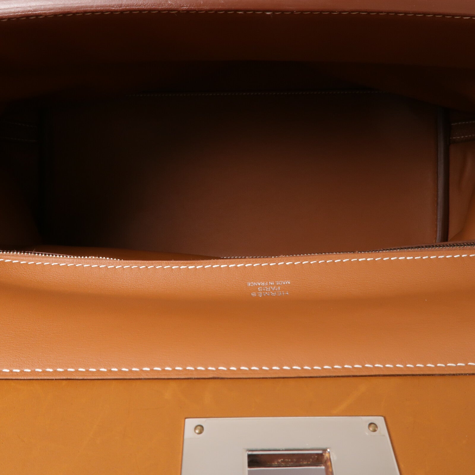 HERMES Barenia皮革24/24 35CM手挽袋Gold