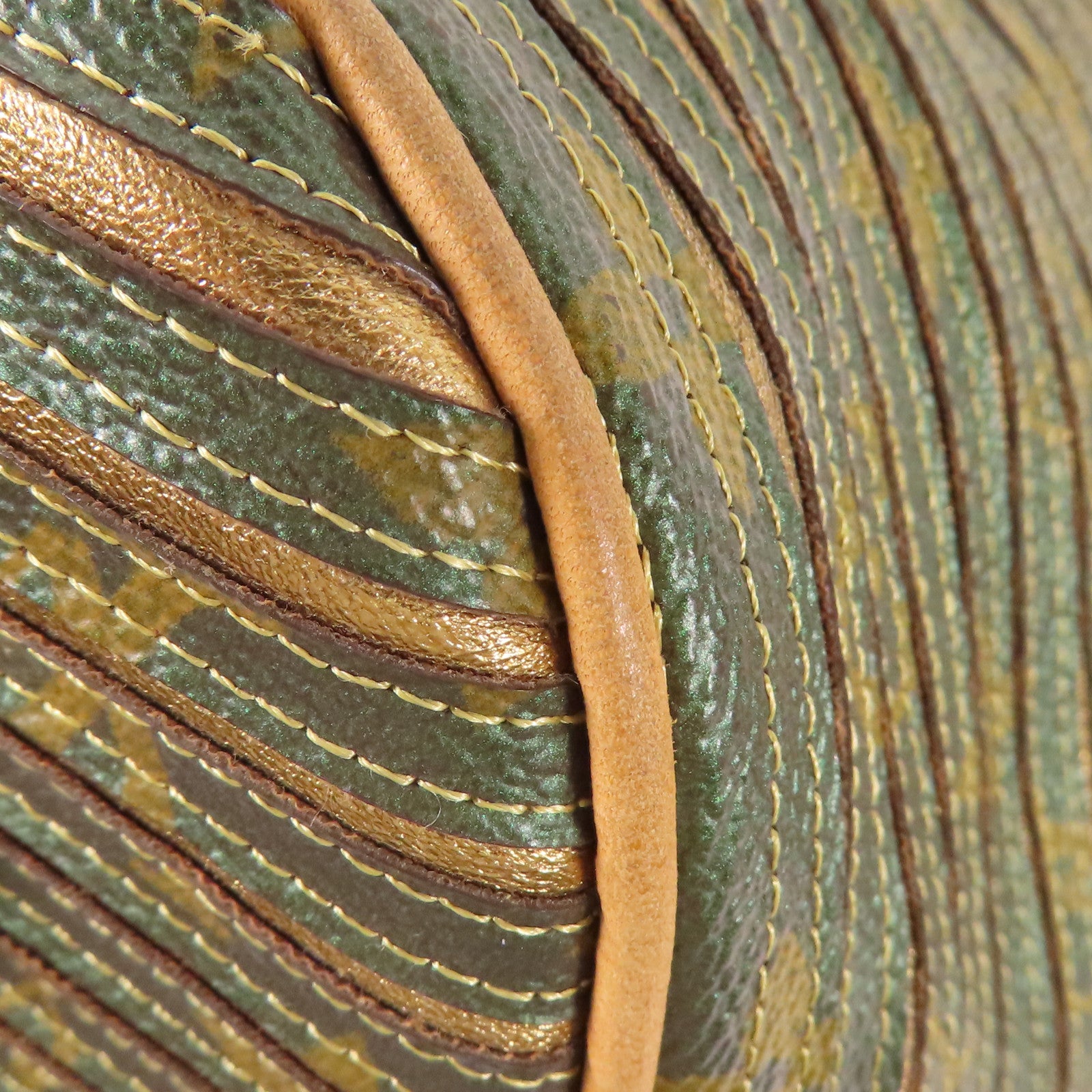 LOUIS VUITTON LV GHW Eden Neo 2 Way Bag M40355 Monogram Eden Green/Gold/Brown