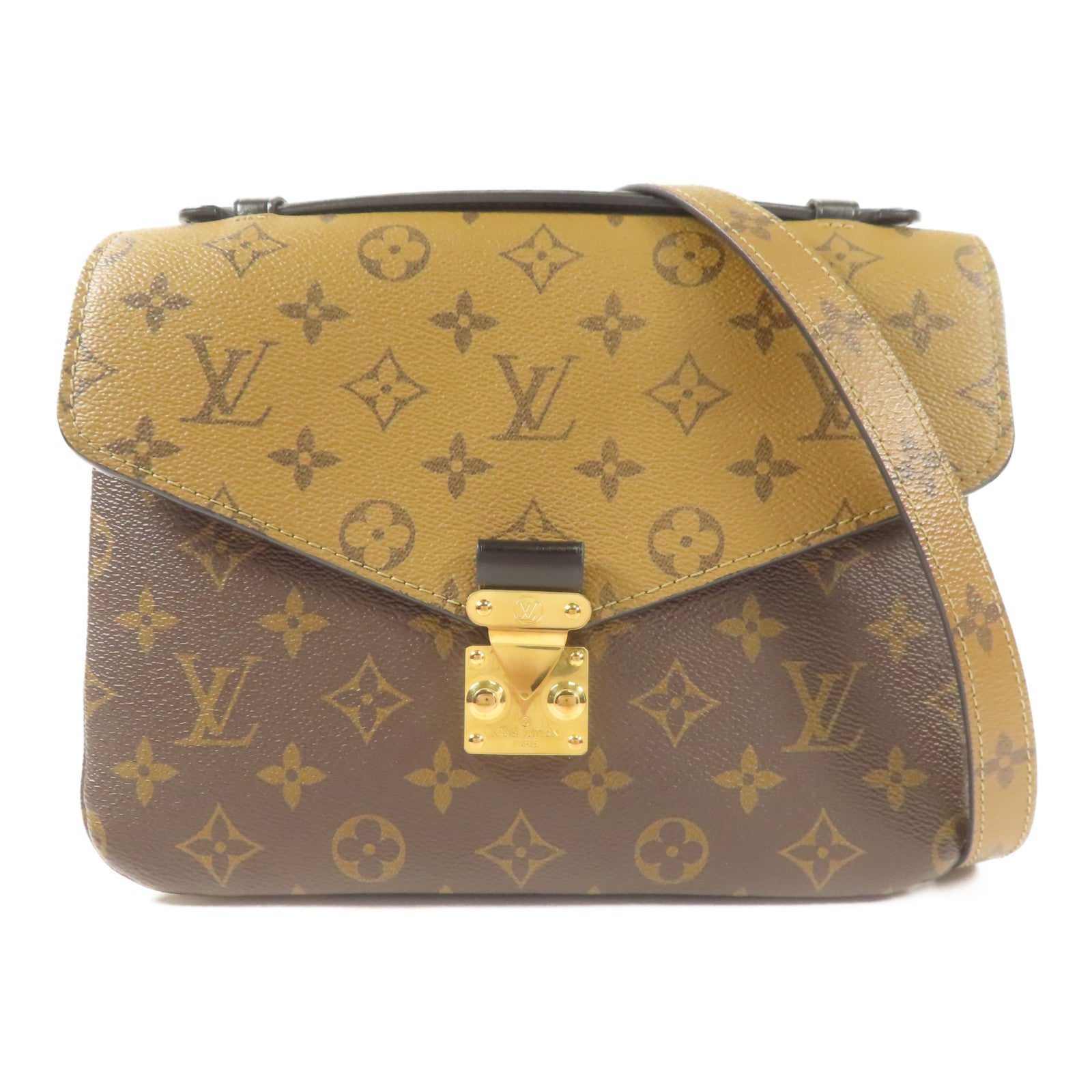 LOUIS VUITTON LV Pochette Metis 2way Shoulder Bag M44876 Monogram Reverse Brown