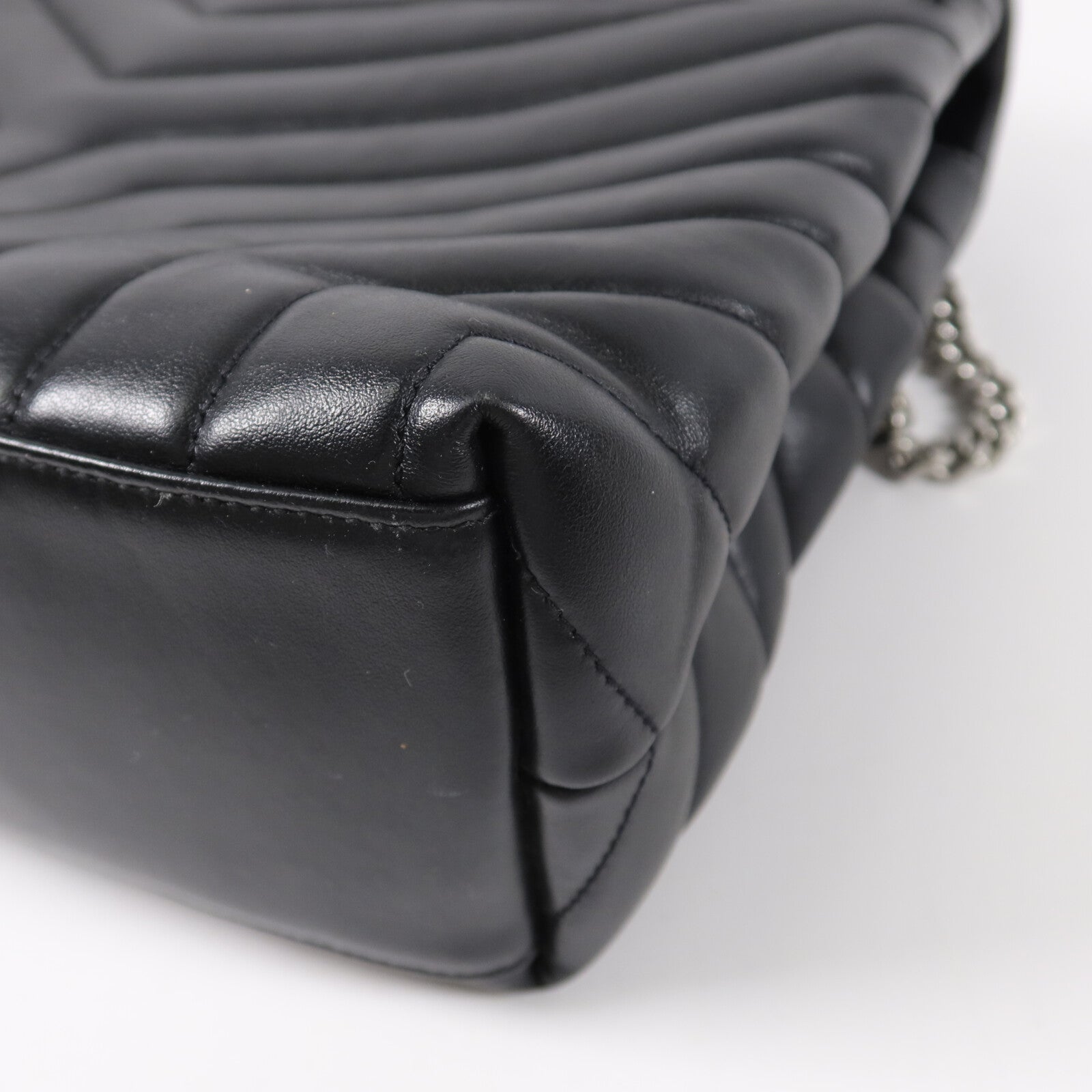 SAINT LAURENT 牛皮皮革Loulou鏈帶肩背袋