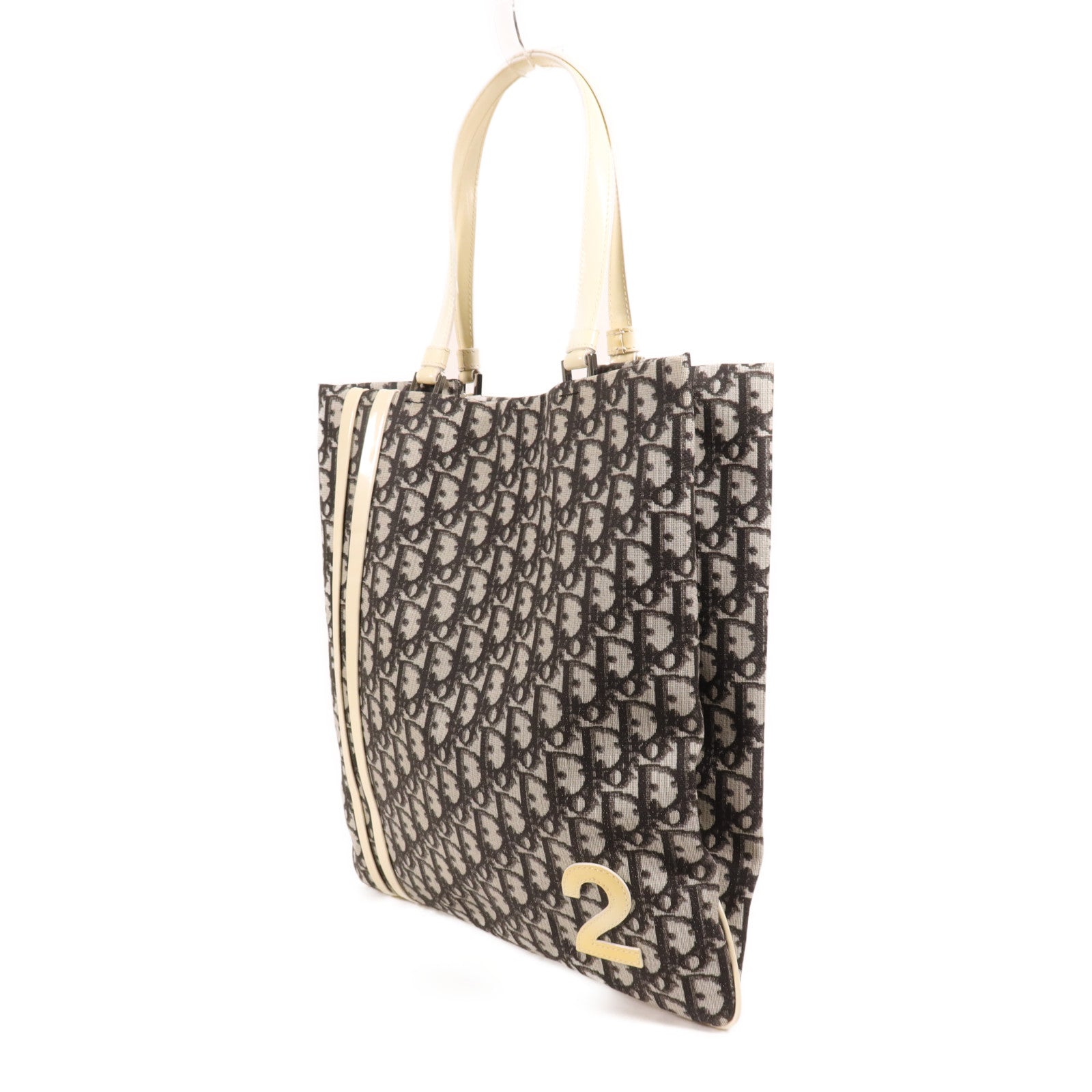 Dior 塗層帆布Tote Bag銀扣手挽袋