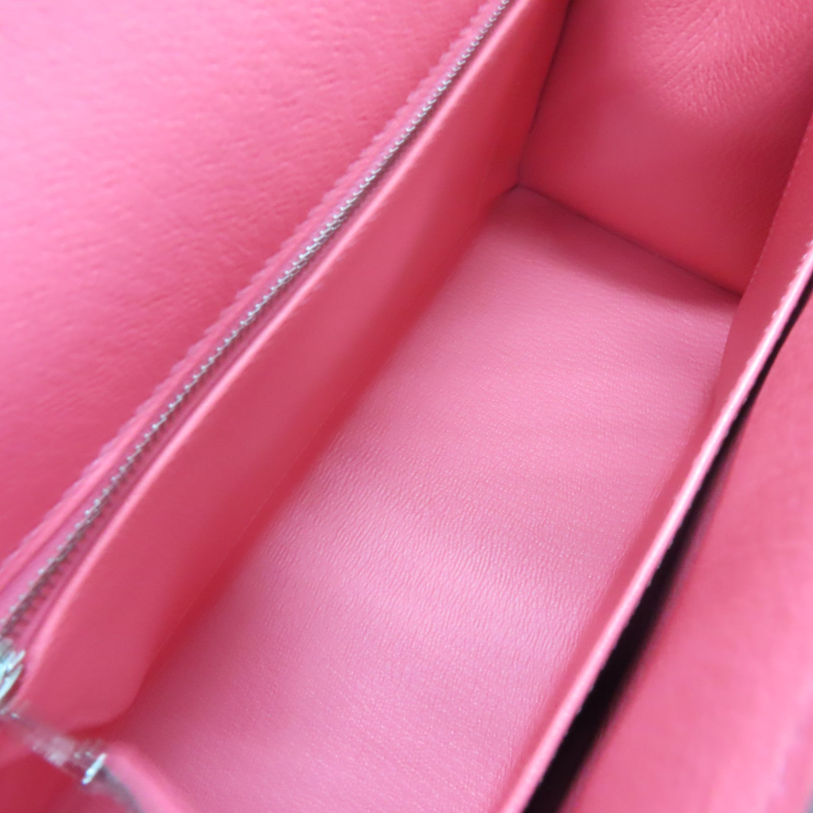 HERMES **【激減優惠】Chevre皮革Kelly 25 2Way Handbag銀扣手挽肩背兩用袋 Rose Lipstick/玫瑰潤唇膏色