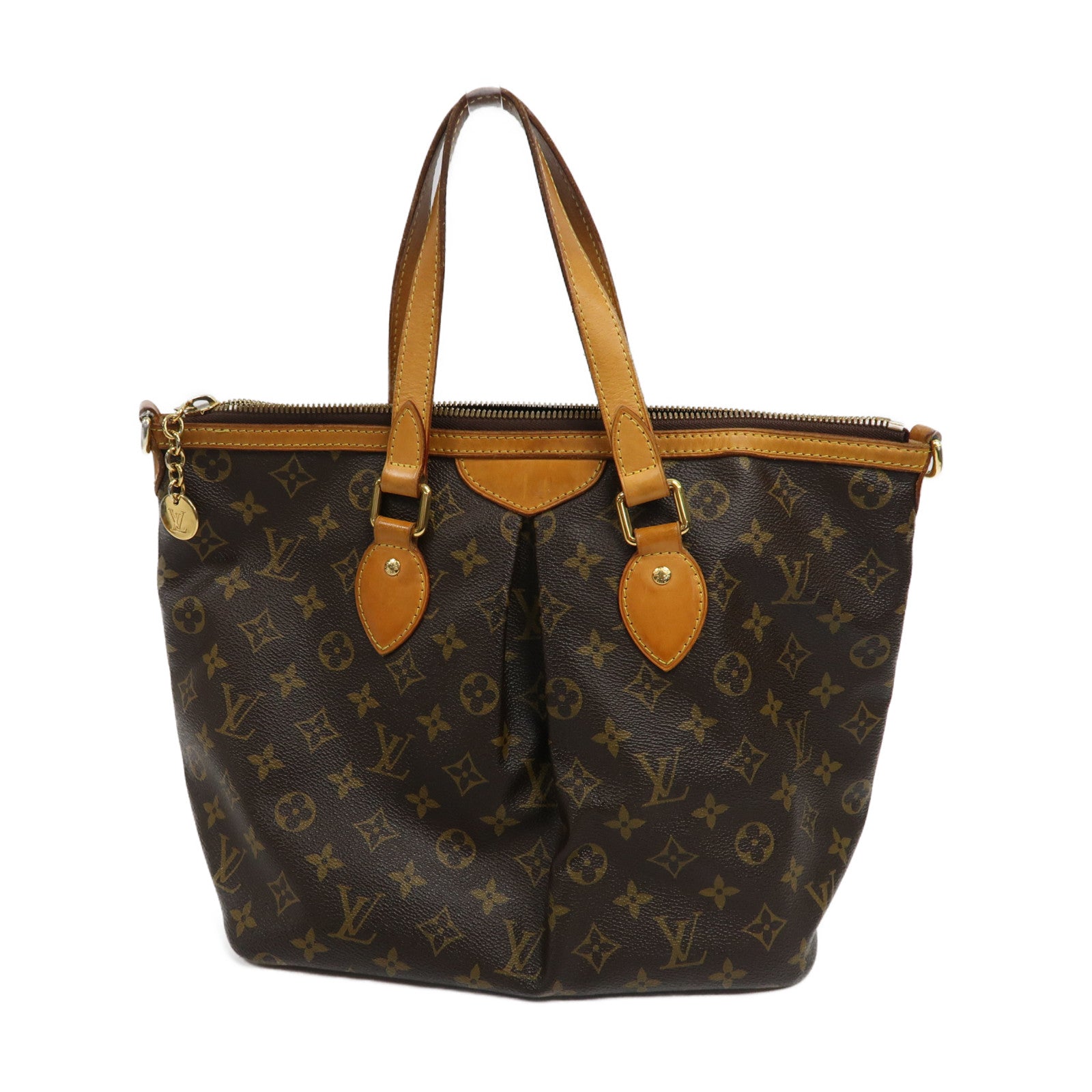 LOUIS VUITTON 【激減優惠】Monogram Palermo PM金扣手挽肩背兩用袋啡色