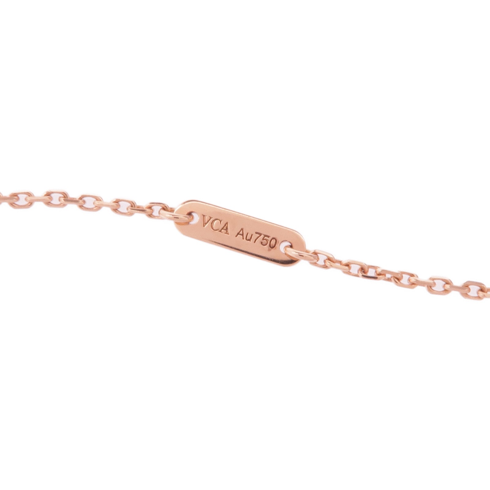 Van Cleef & Arpels 18K玫瑰金Sweet Hearts Pendant紅玉髓項鍊