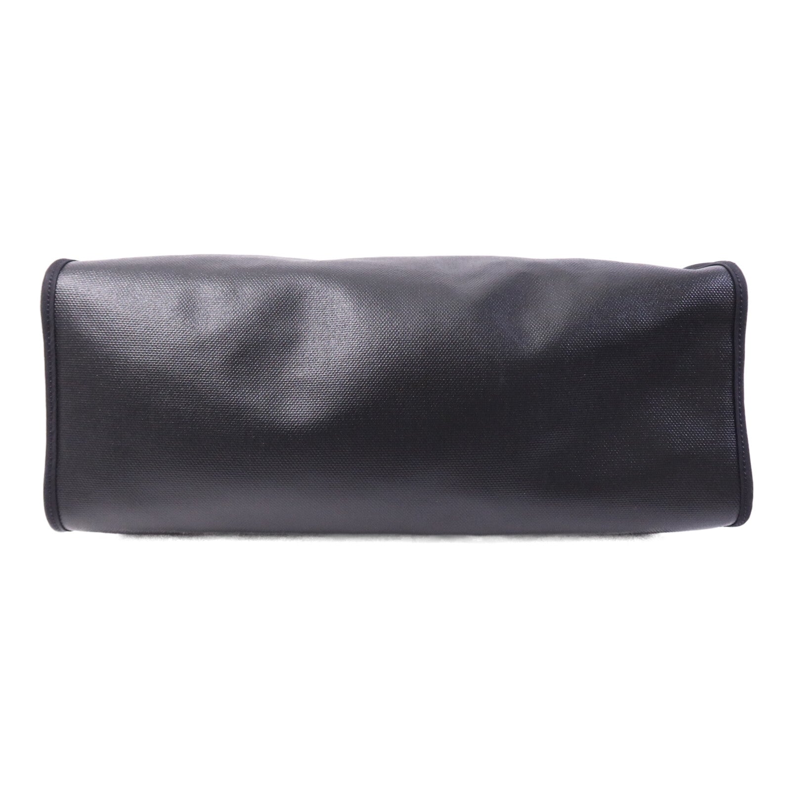 HERMES Vache Liegee皮革Herbag MM銀扣手挽肩背兩用袋Bleu Brighton/Noir