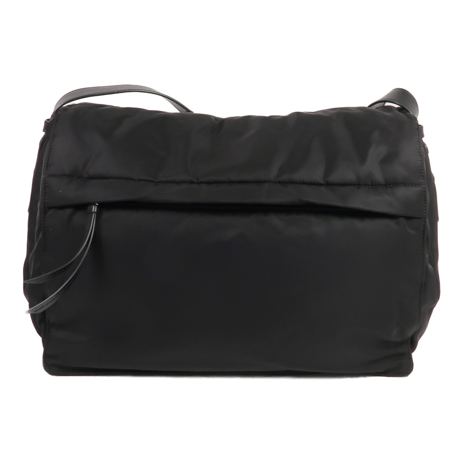 PRADA 尼龍Traveller Large Padded Re Nylon銀扣肩背袋