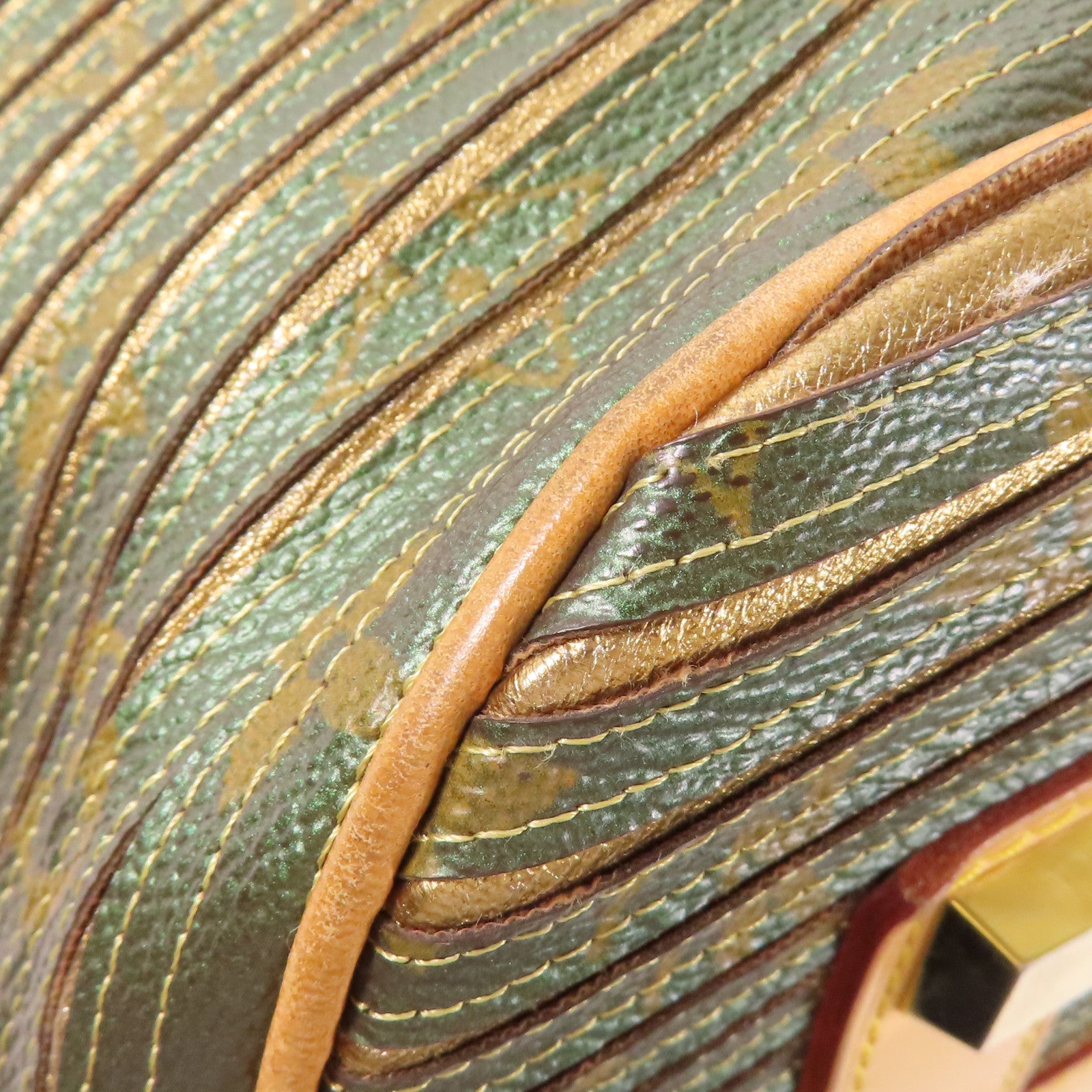 LOUIS VUITTON LV GHW Eden Neo 2 Way Bag M40355 Monogram Eden Green/Gold/Brown