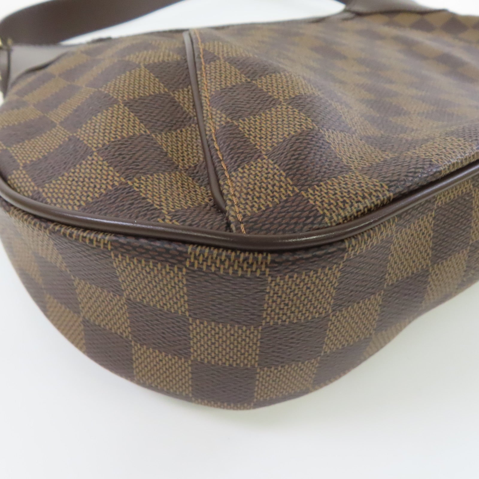 LOUIS VUITTON Damier Thames GM金扣肩背袋啡色