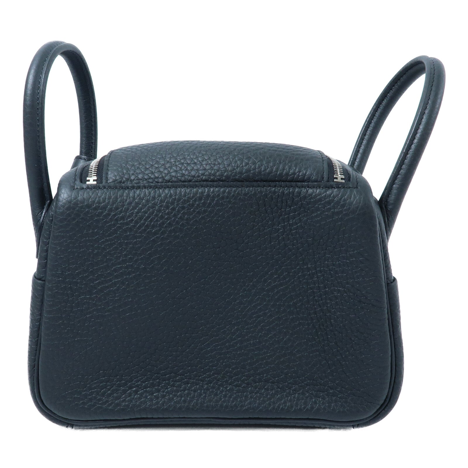 HERMES Clemence皮革Mini Lindy手挽肩背兩用袋Noir