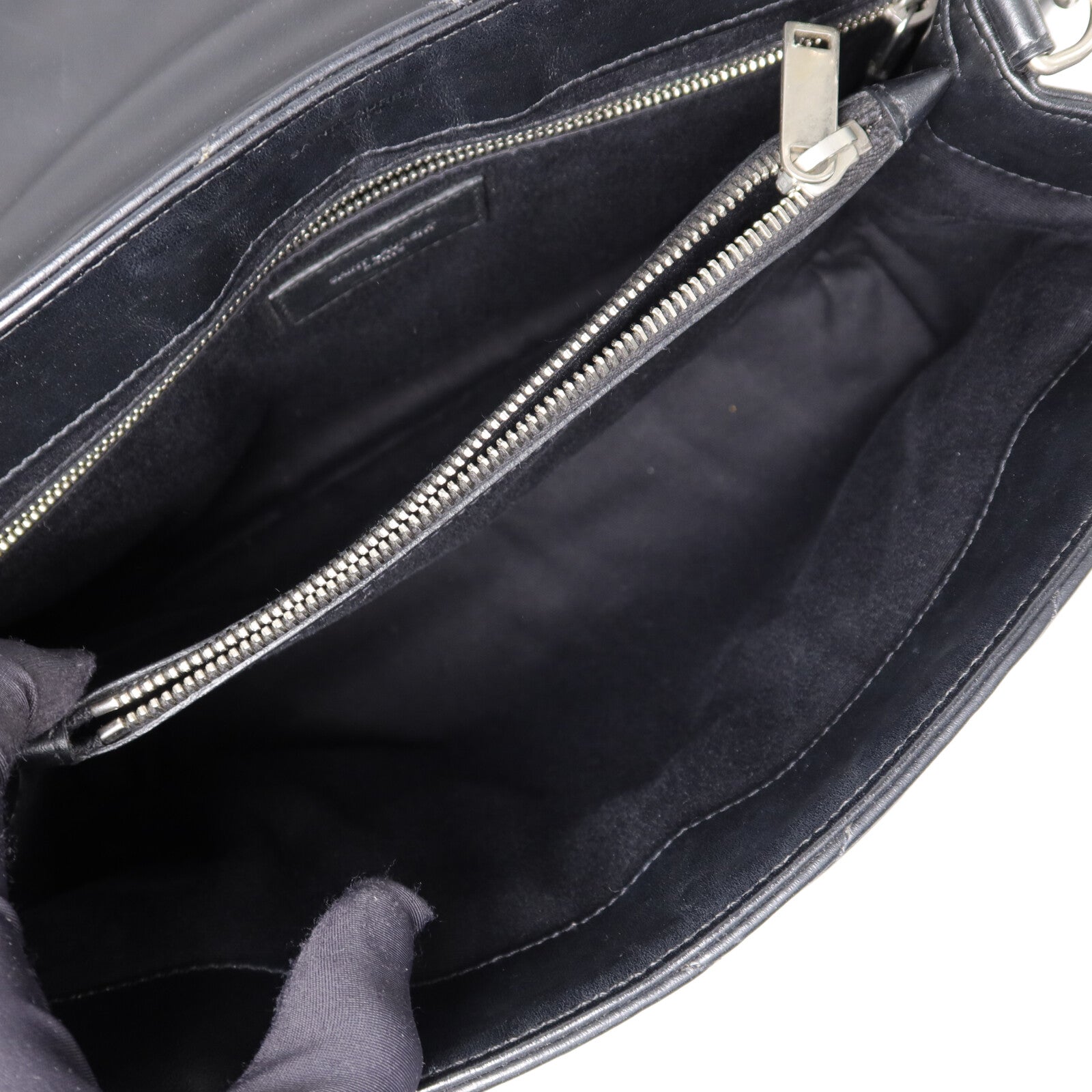 SAINT LAURENT 牛皮皮革Loulou鏈帶肩背袋
