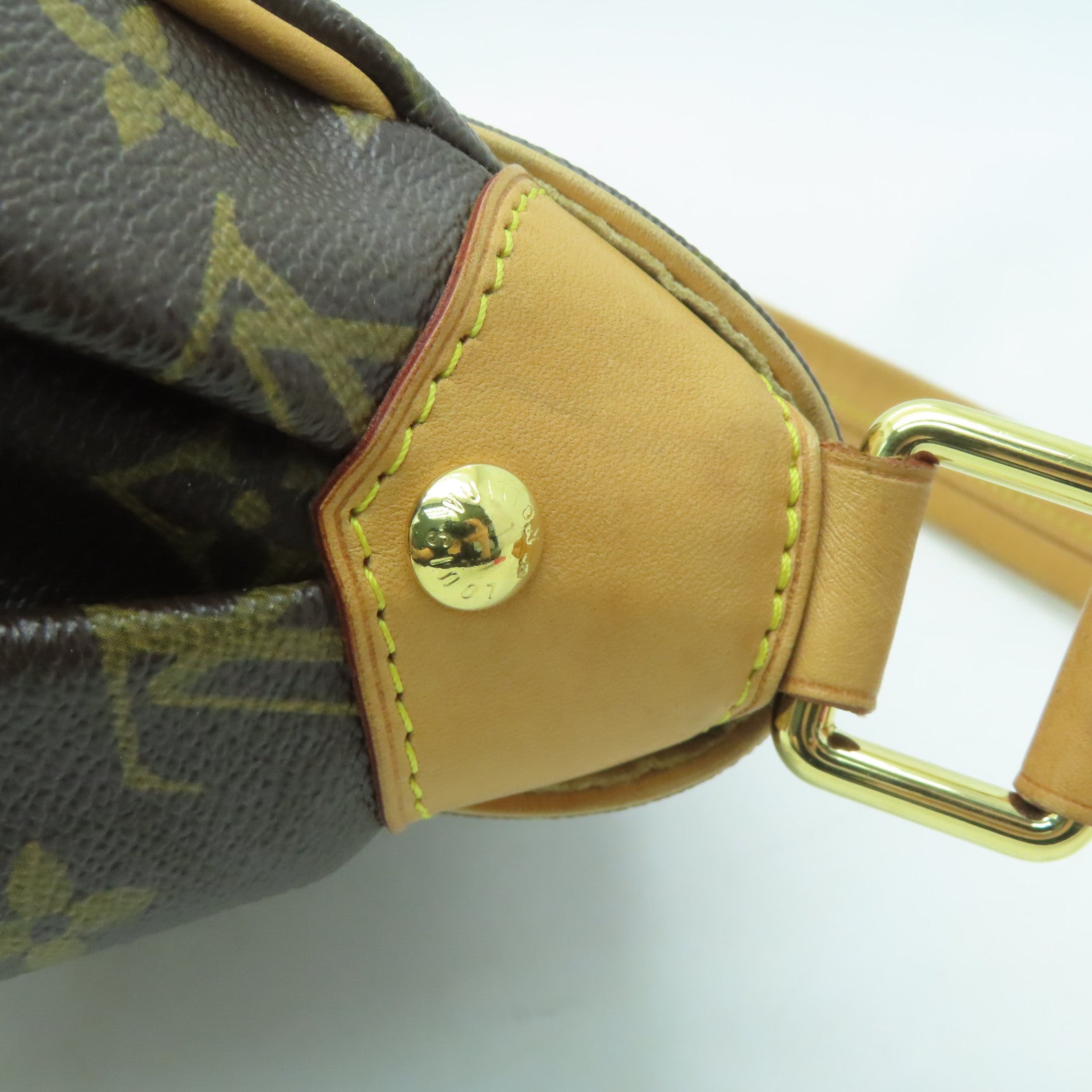 LOUIS VUITTON Monogram Beverly MM金扣肩背袋啡色