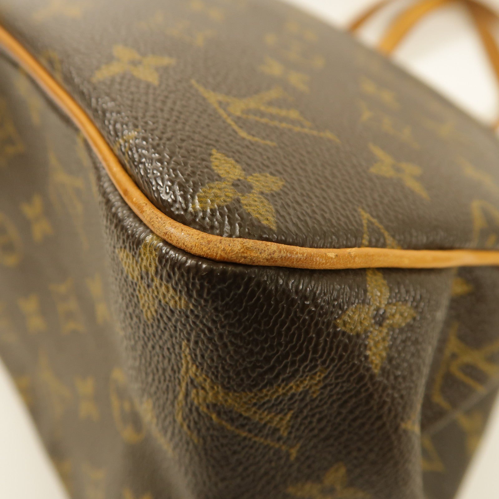 LOUIS VUITTON Monogram Batignolles金扣肩背袋棕色
