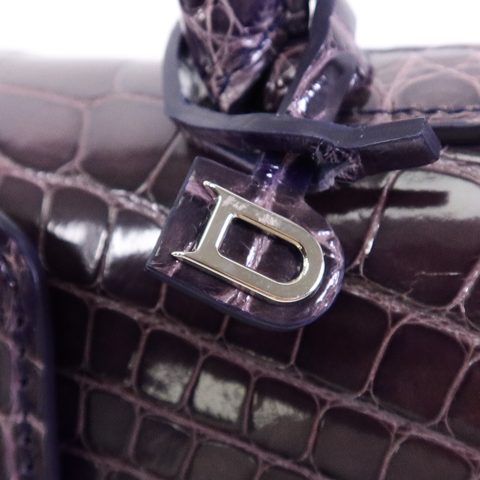Delvaux 鱷魚皮革Brillant Mini手挽肩背兩用袋