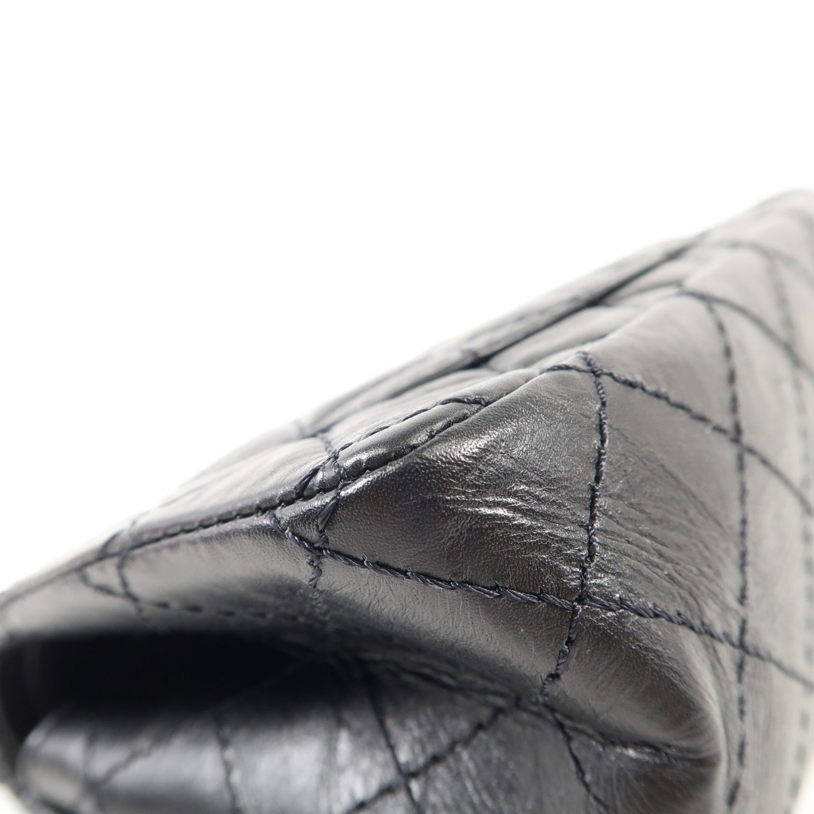 CHANEL 牛皮皮革2.55 Mini銀扣鏈帶肩背袋