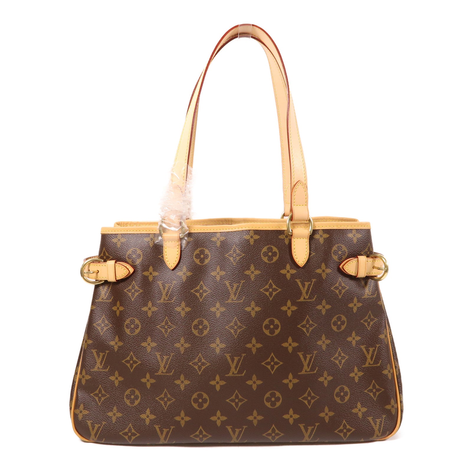 LOUIS VUITTON Monogram Batignolles Horizontal金扣肩背袋棕色