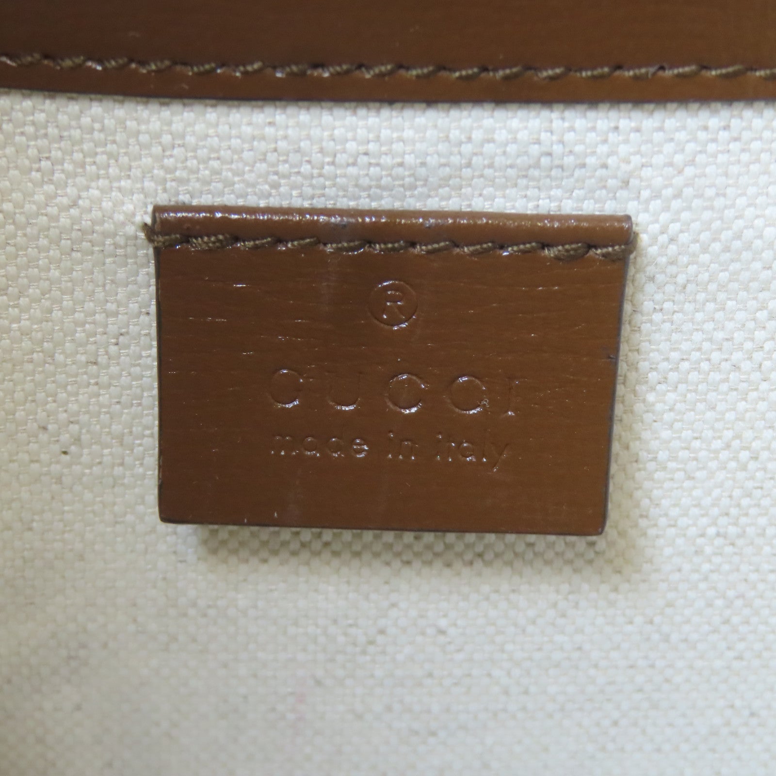 GUCCI 塗層帆布Horsebit 1955 Mini Top Handle Bag金扣手挽肩背兩用袋啡色