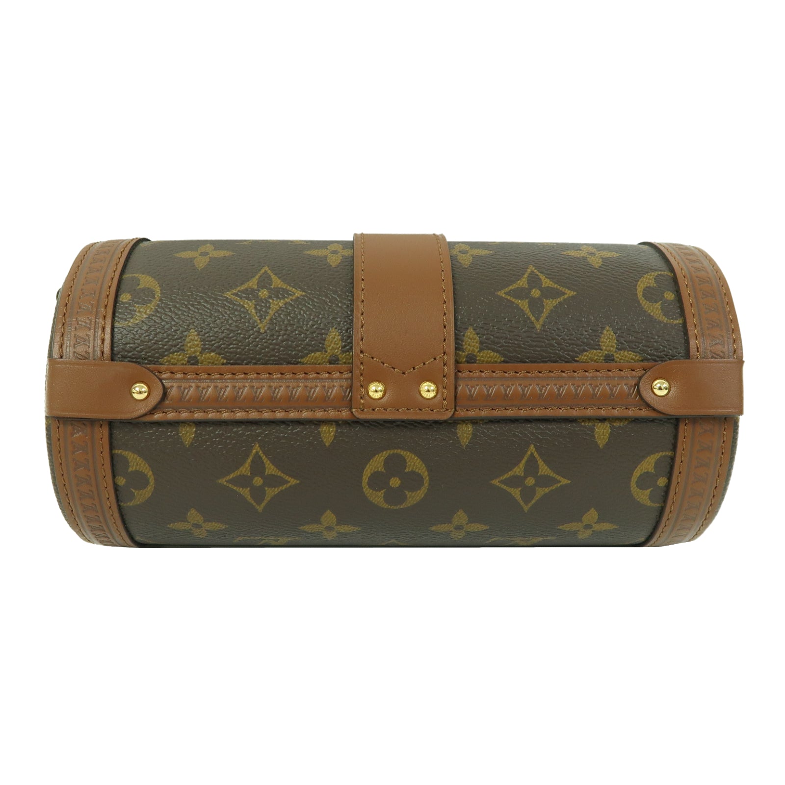 LOUIS VUITTON Monogram Papillon Trunk金扣手挽肩背兩用袋棕色