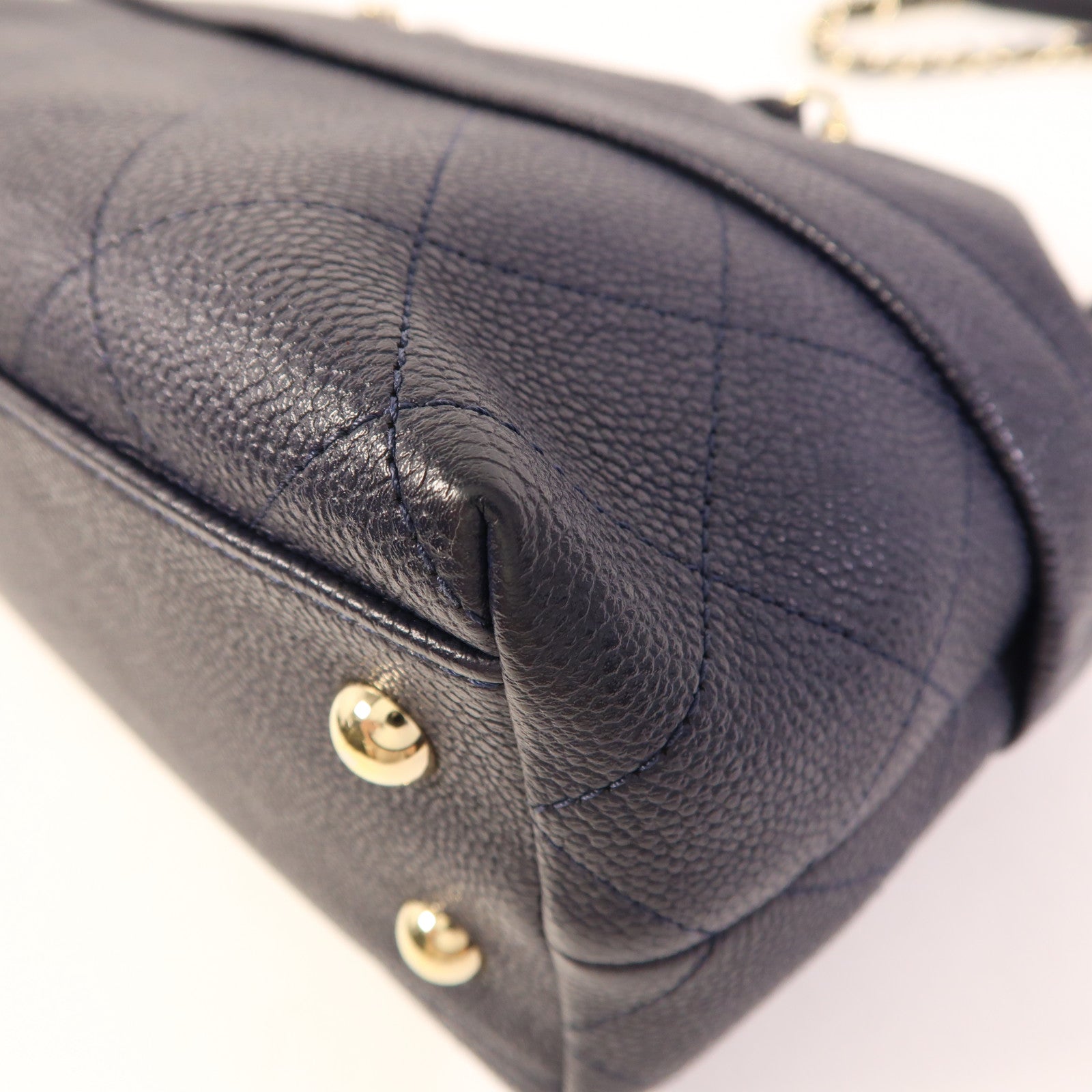 CHANEL 牛皮皮革Chain Shoulder Bag金扣鏈帶肩背袋