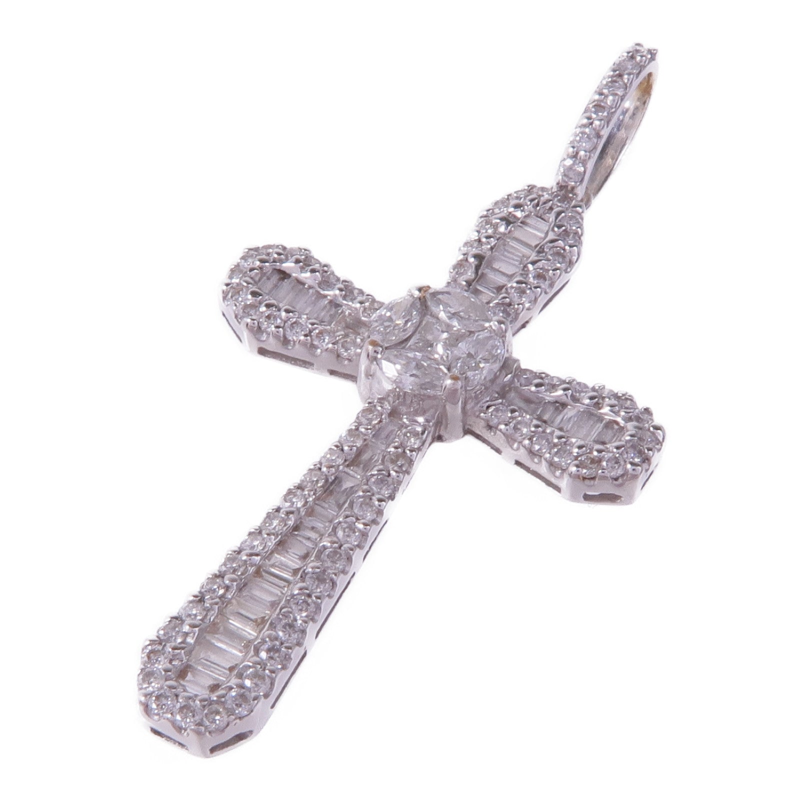 JEWELRY 【激減優惠】18K白金Diamond Pendant Top鑽石吊墜