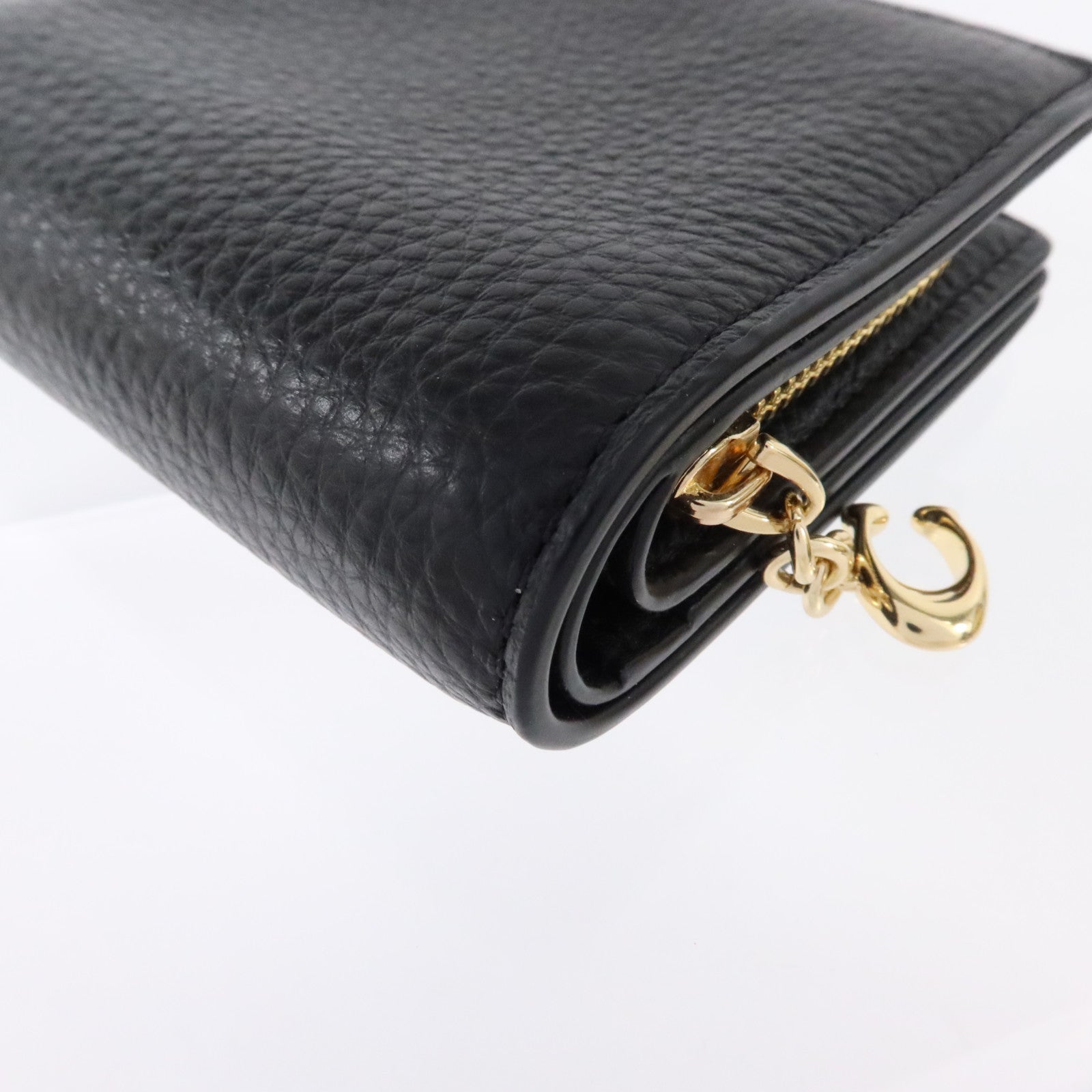 COACH 牛皮皮革Wallet金扣錢包