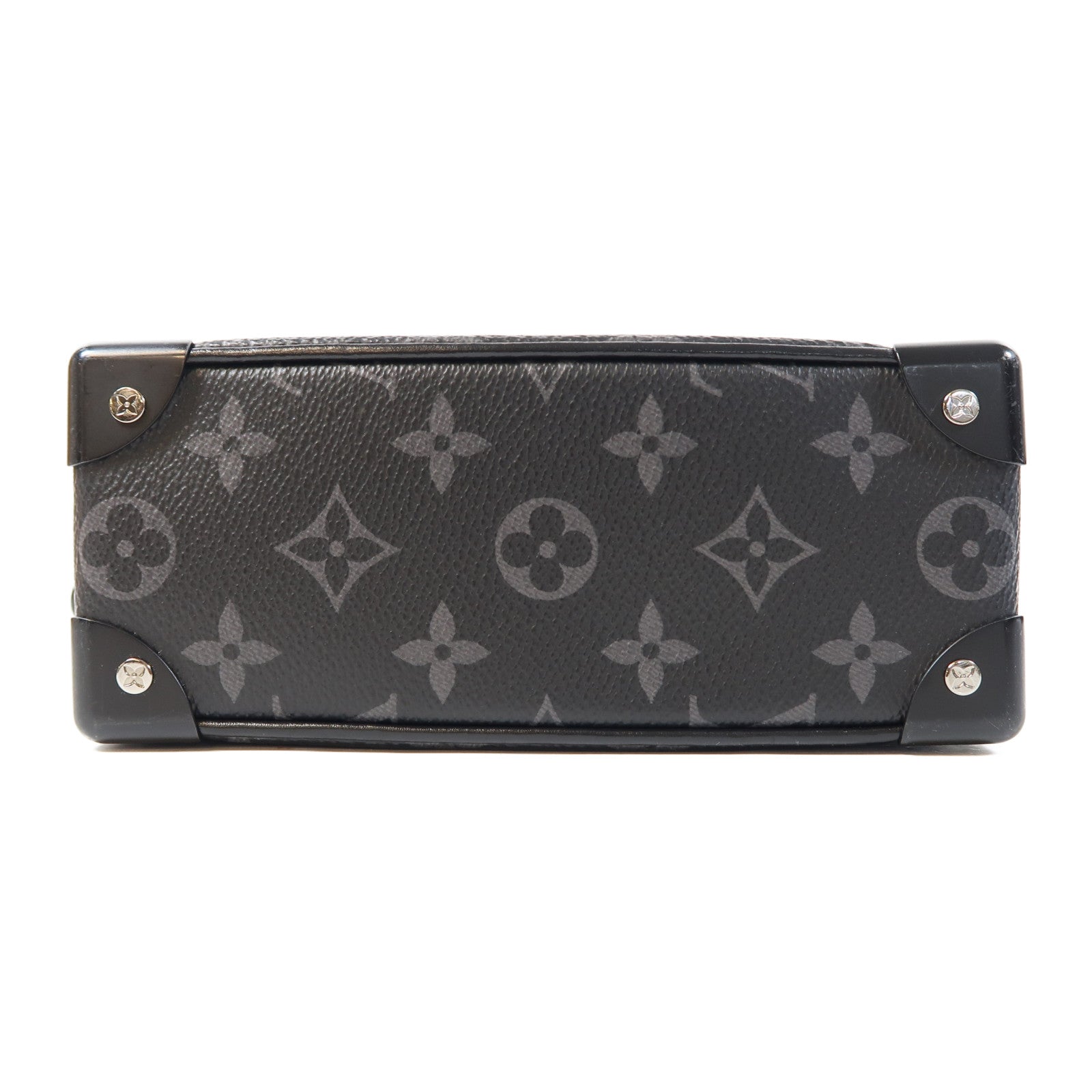 LOUIS VUITTON Monogram Eclipse Mini Soft Trunk肩背袋黑色